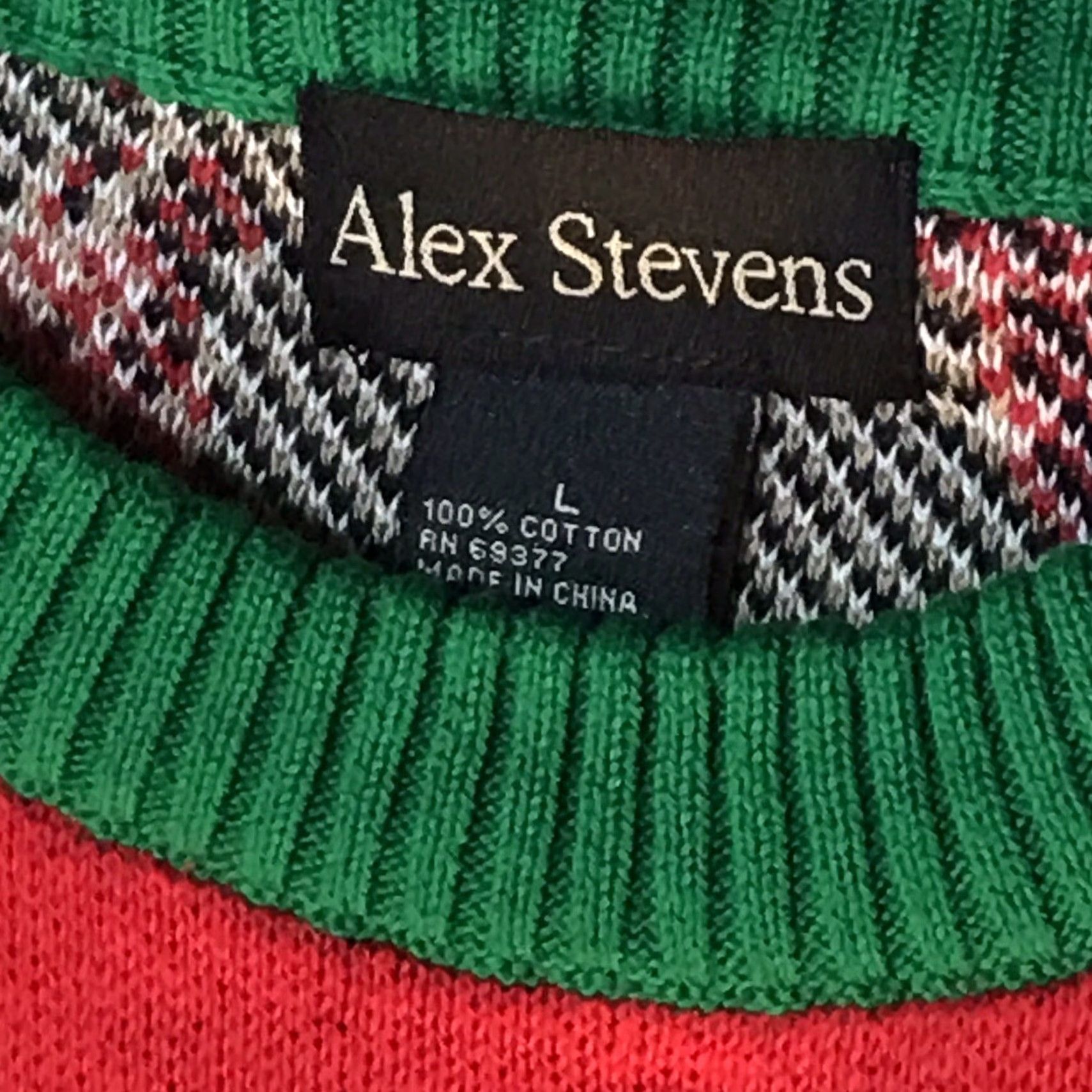 Vintage VINTAGE Alex Stevens Christmas Sweater Men’s Size L Long Sleeve Cotton Holiday Pullover Knit Sloth Winter Christmas Men Size US L / EU 52-54 / 3 - 2 Thumbnail