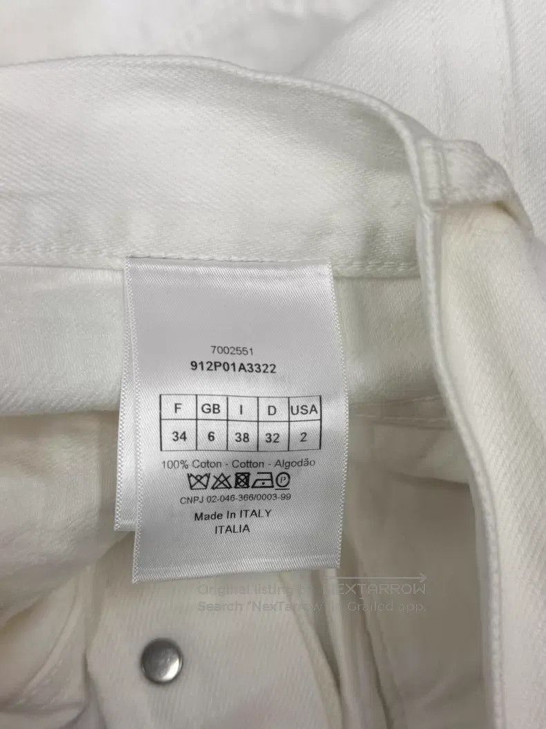 Dior Dior White denim trousers Size 42" / US 20 - 5 Thumbnail