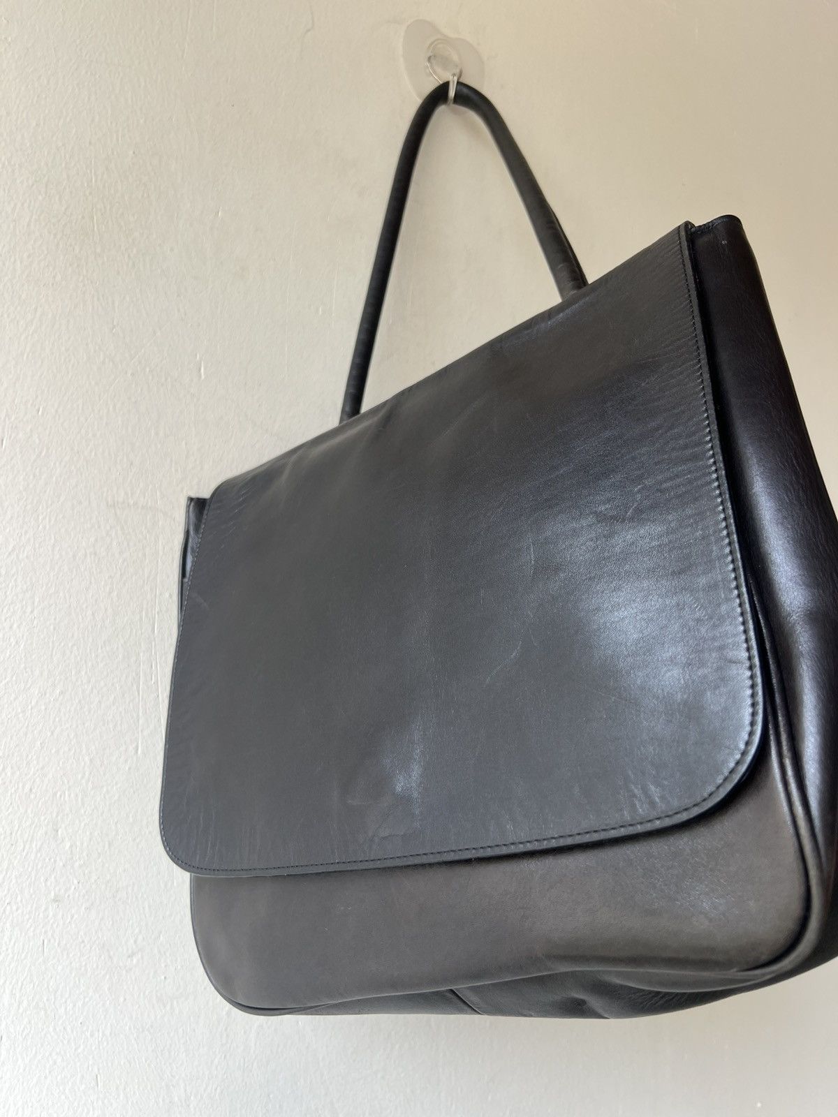 Leather Vintage B. Stuff Japan Patina Black All Leather Bag Size ONE SIZE - 19 Thumbnail