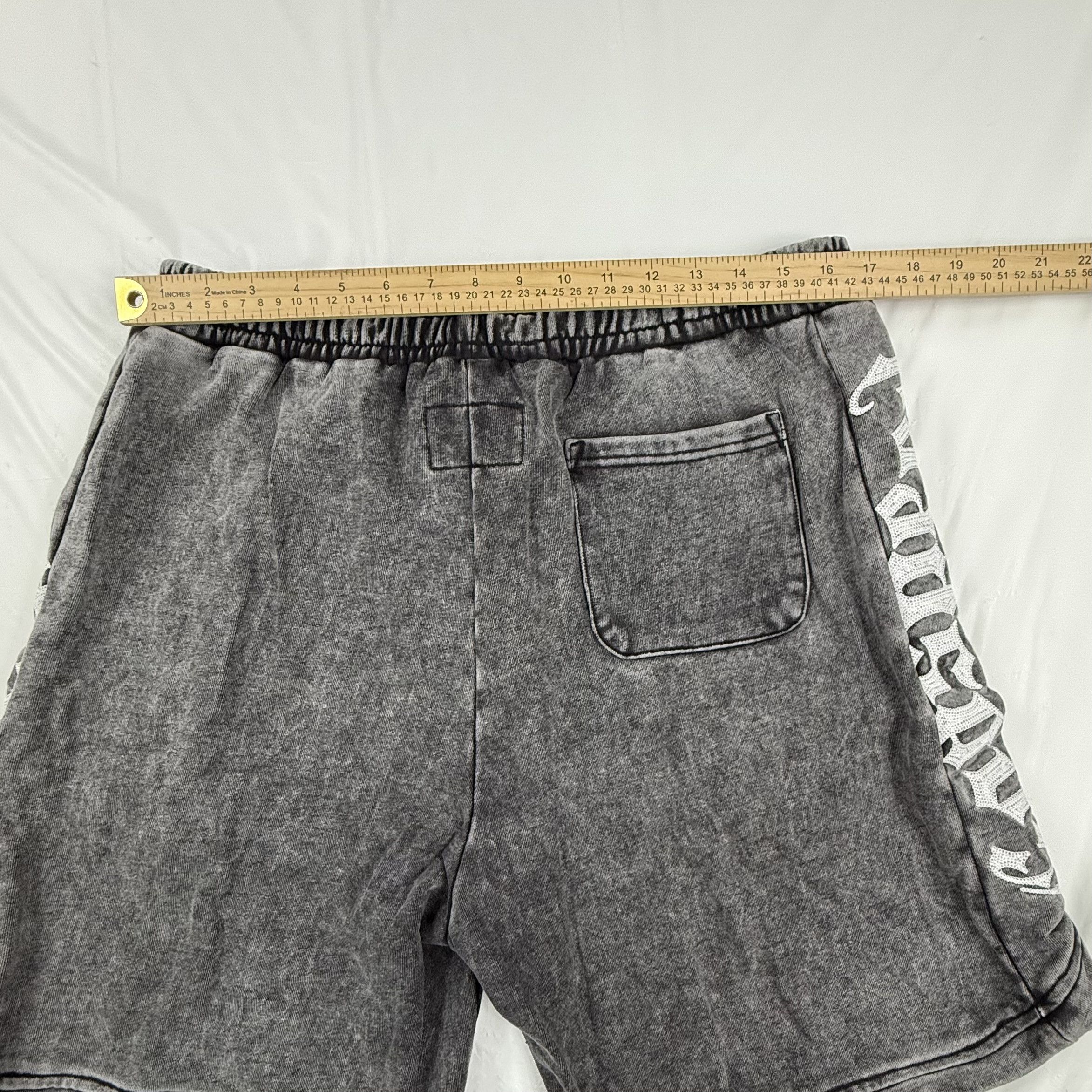 Godspeed Godspeed Mainline Collection Acid Wash Black Fleece Shorts Size US 36 / EU 52 - 7 Thumbnail