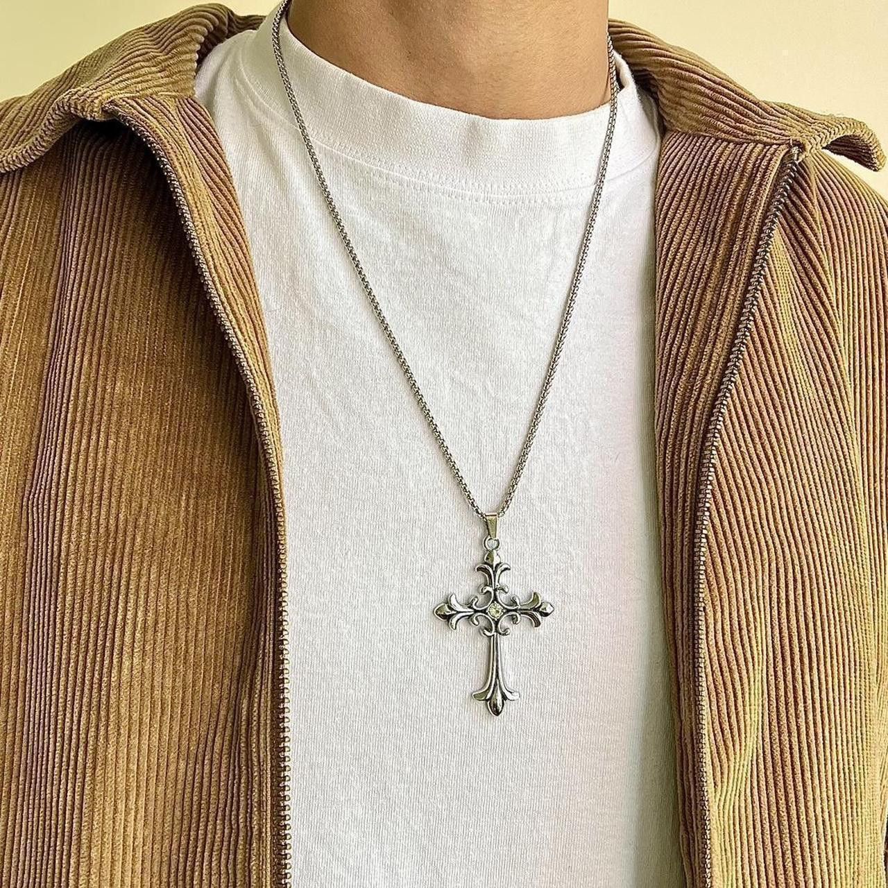 Other grunge heavy metal punk gothic emo cross pendant necklace Size ONE SIZE - 2 Thumbnail