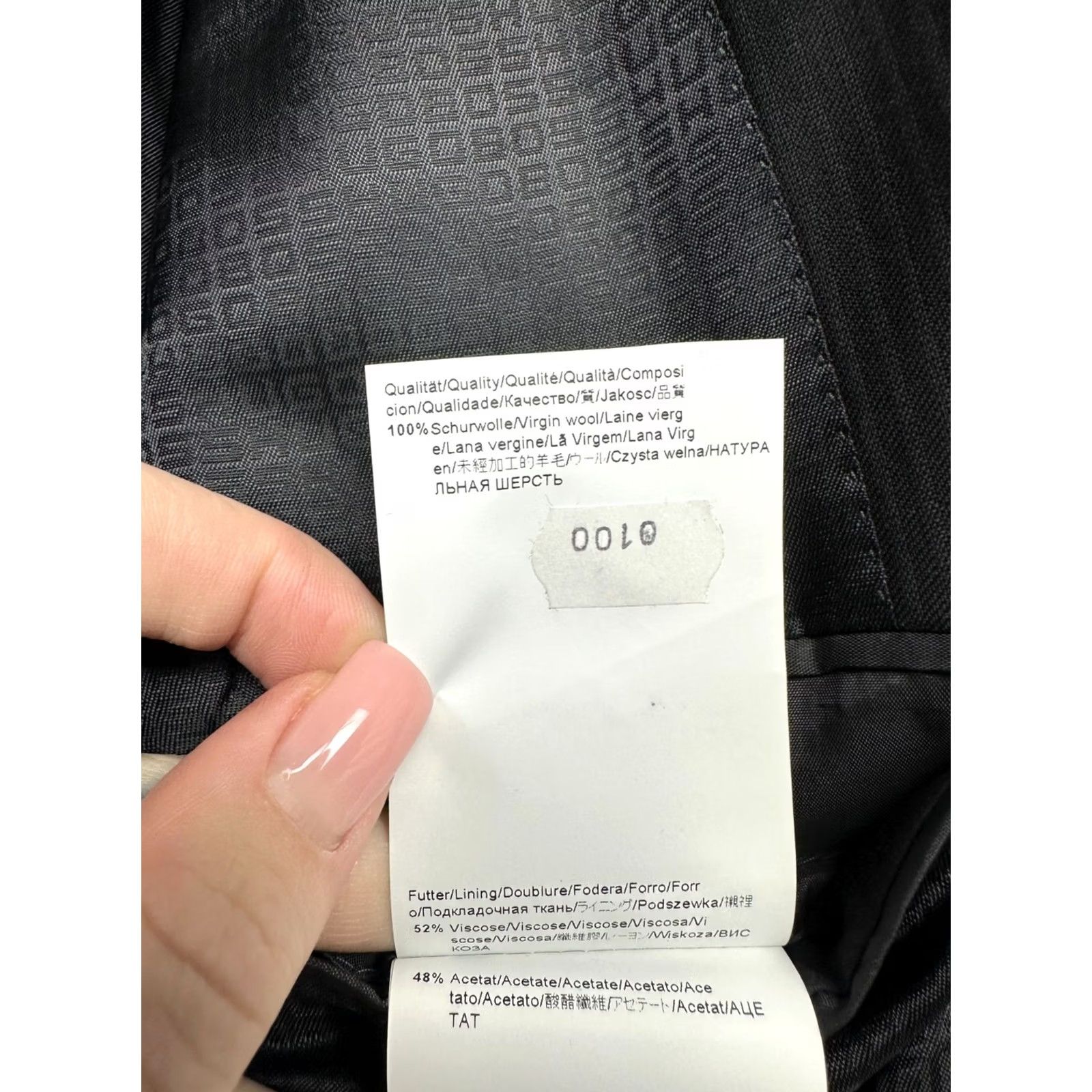 Hugo Boss HUGO BOSS Blazer 2 Piece Wool Suit Pants Size 52 (L) Black Mens Vintage Size 42R - 6 Thumbnail