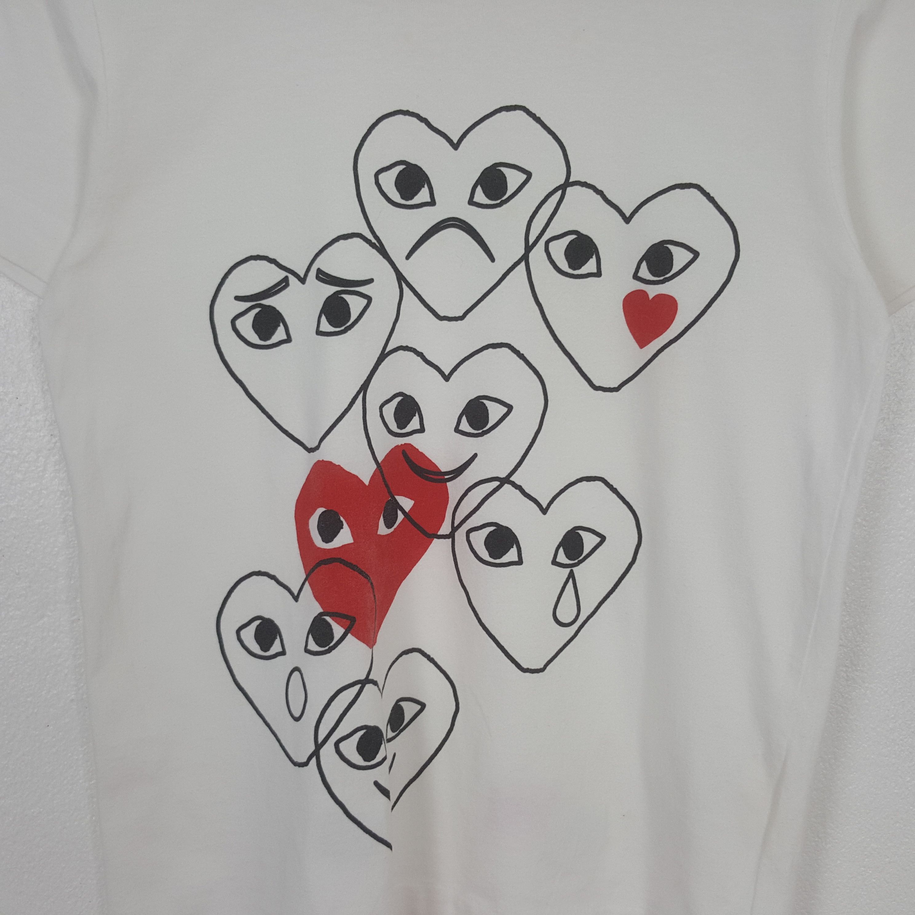 Comme des Garcons PLAY Vintage Comme des Garcons Play Designer Tshirt C319N54 Size US S / EU 44-46 / 1 - 2 Thumbnail