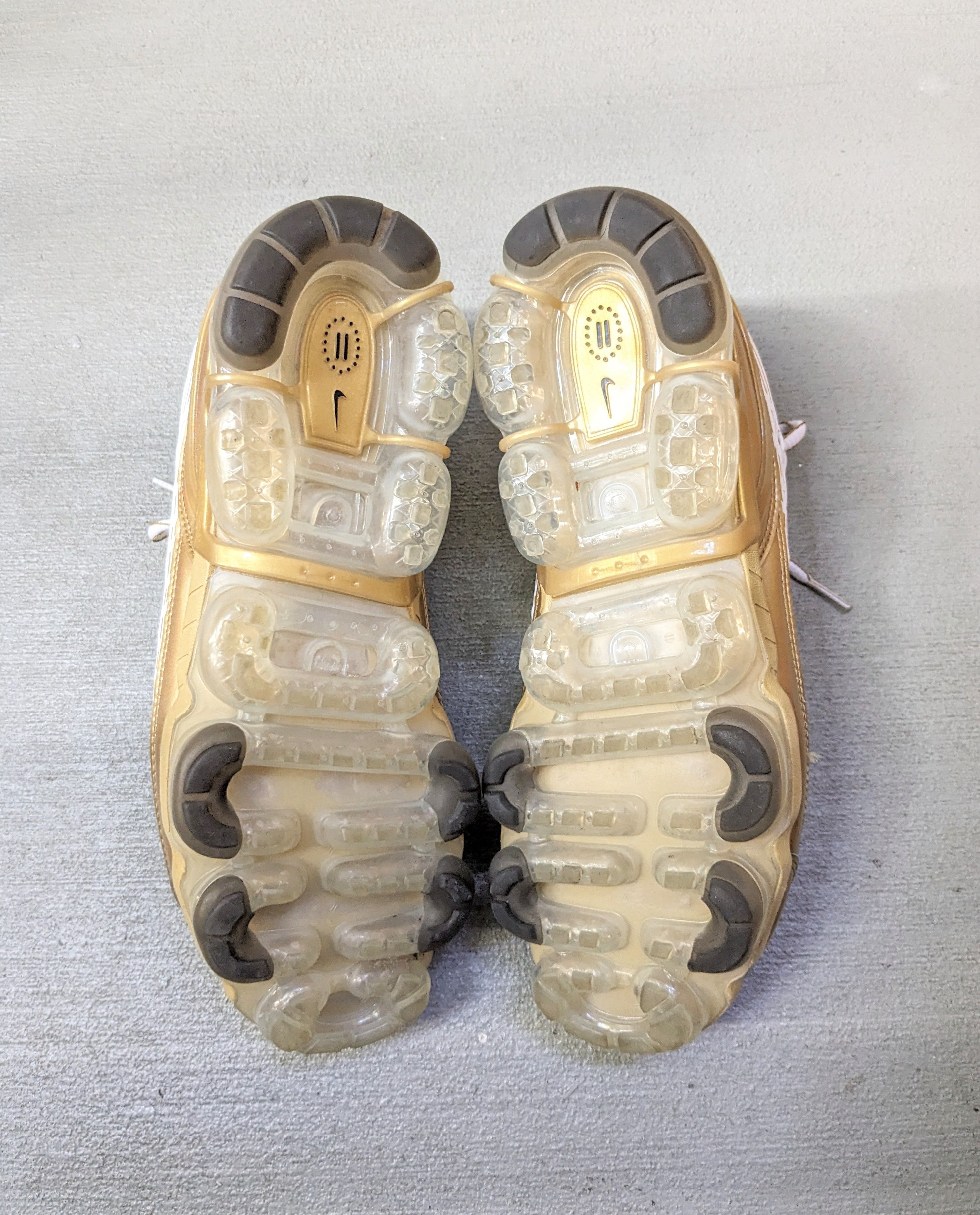 Nike Nike Air VaporMax 360 Gold Size 11 Silver White CK9671-101 Size US 11 / EU 44 - 14 Thumbnail