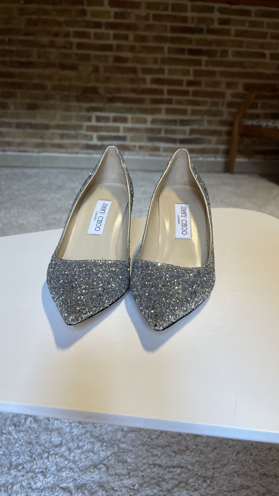 Jimmy Choo Jimmy Choo Glitter Pointed Heels Size 39 Size US 9 / IT 39 - 5 Thumbnail