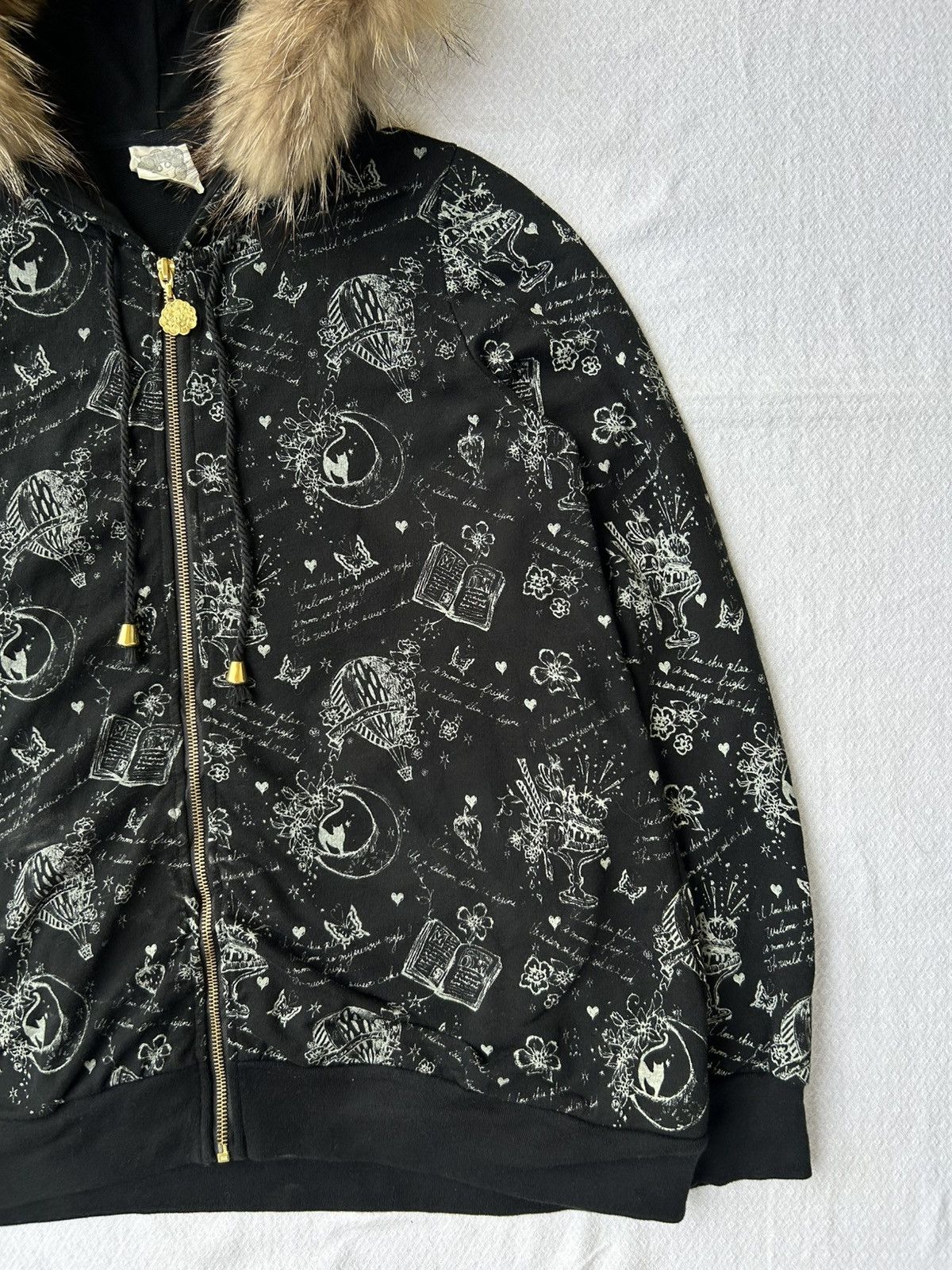 Japanese Brand Scolar fur hoodie full print style ifsixwasnine lgb Size US L / EU 52-54 / 3 - 5 Thumbnail