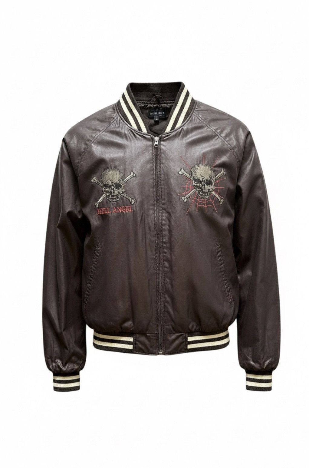 Japanese Brand Third Row 🇯🇵 ‘Hell Angel” Embroidered Skull Souvenier Jacket Size US M / EU 48-50 / 2 - 1 Thumbnail