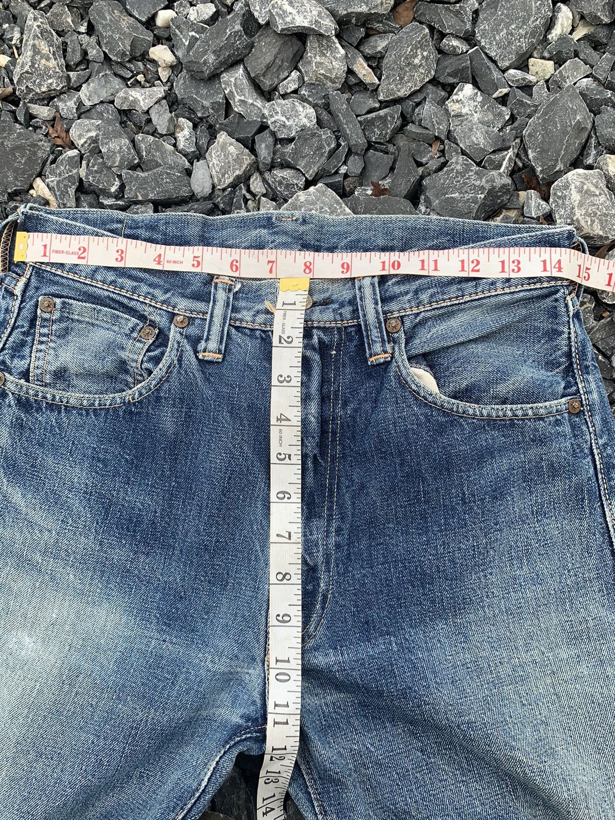 Japanese Brand × Warehouse & Co. VINTAGE WAREHOUSE SELVEDGE JAPANESE DISTRESSED DENIM Size US 29 - 18 Thumbnail