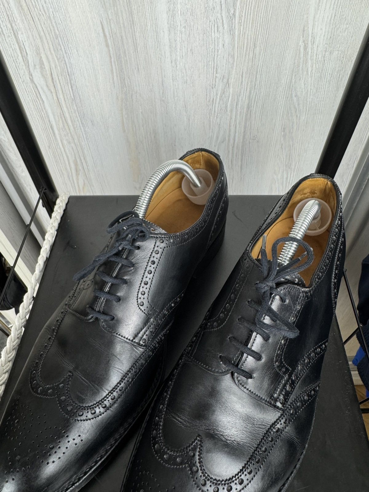 John Lobb John Lobb Darby Black Oxford Derby Classic Shoes 10E Size US 10 / EU 43 - 8 Thumbnail