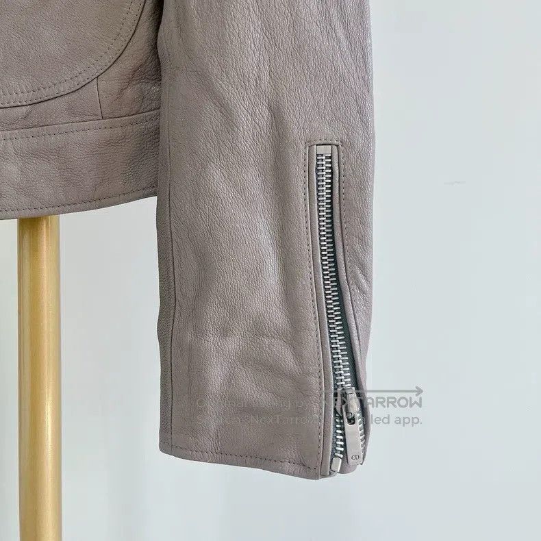 Dior Dior Long-sleeved leather jacket with lapel zipper Size XS / US 0-2 / IT 36-38 - 5 Thumbnail