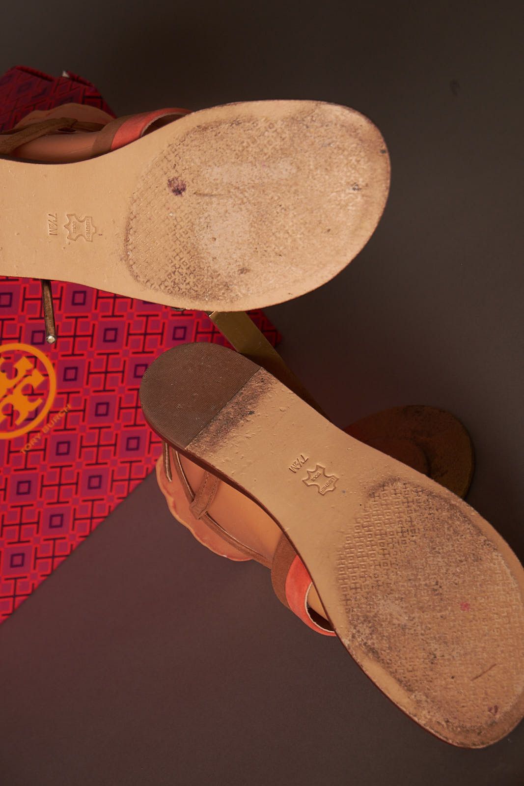 Tory Burch Tory Burch Suede Leather Sandals Shoes Size US 7.5 / IT 37.5 - 8 Thumbnail