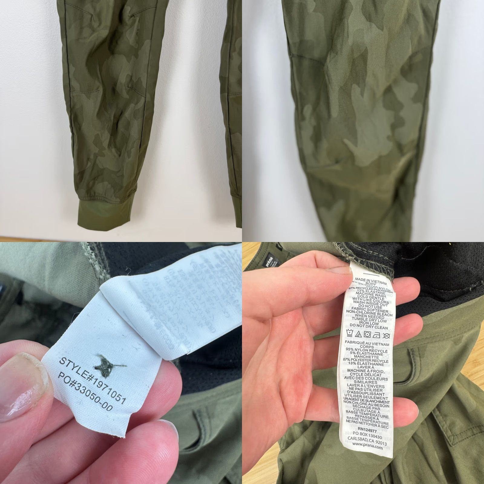 Prana PrAna Women Standard Fit Cargo Jogger Pants Camo Print 6 Rg Outdoor Size 28" / US 6 / IT 42 - 9 Thumbnail