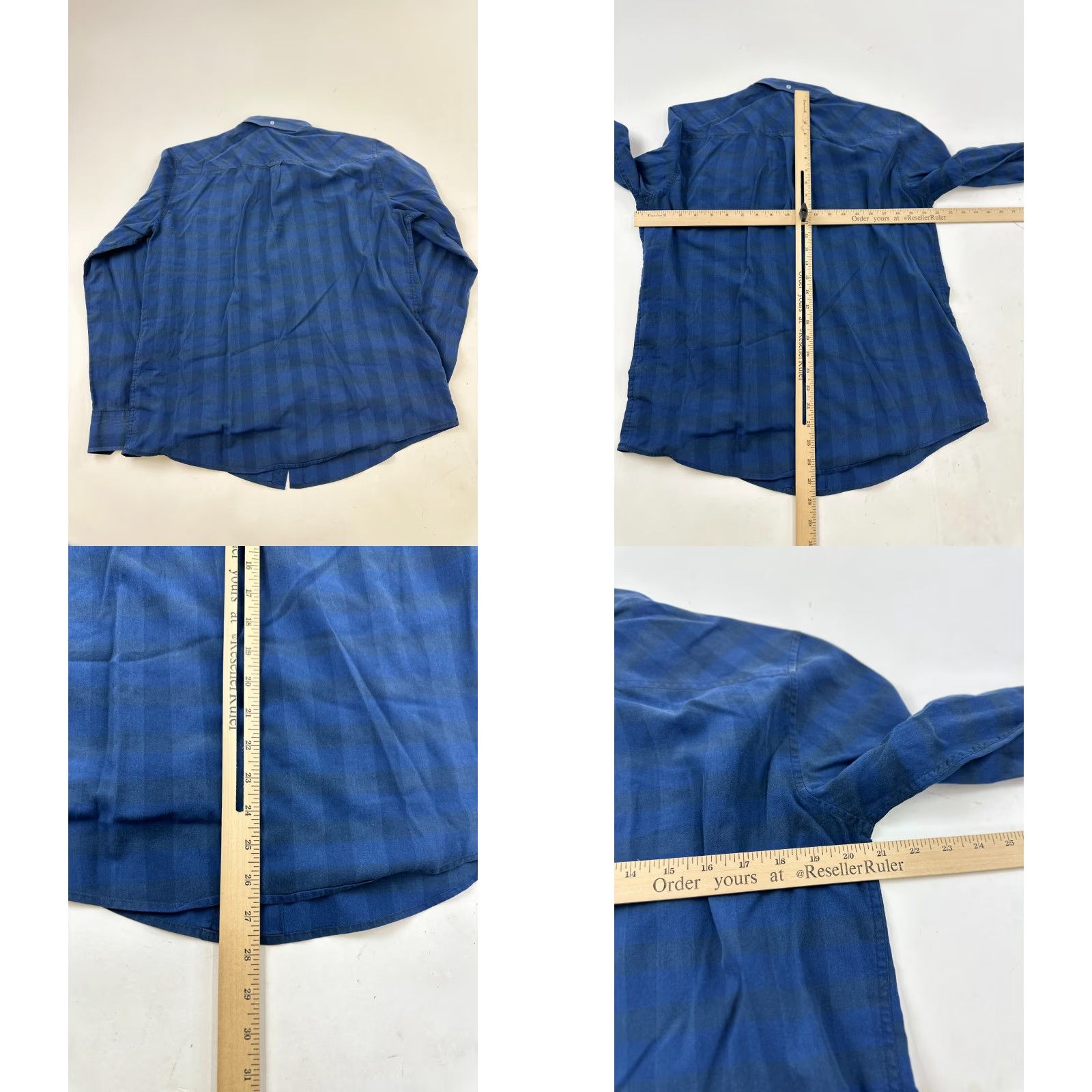 Ben Sherman Ben Sherman Shirt Men Medium Blue Plaid Button-Down Chest Pocket Casual Vintage? No — (no vintage) Regular Fit Size US M / EU 48-50 / 2 - 8 Thumbnail
