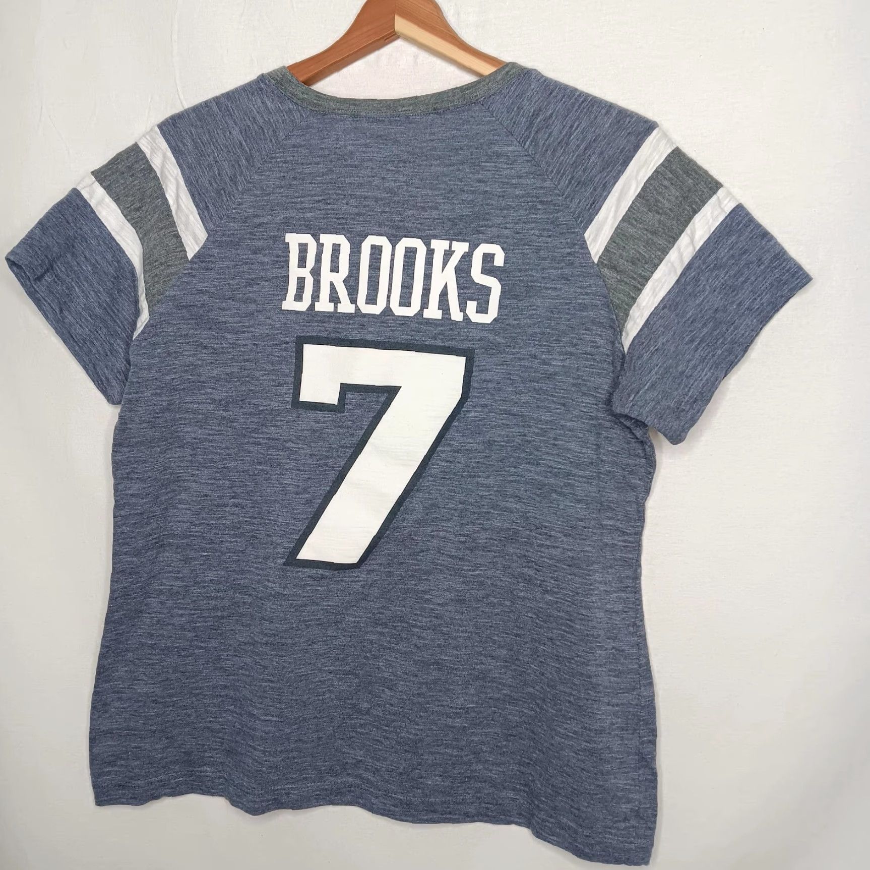 Vintage Garth Brooks All Day Long T-Shirt Augusta Women L Gray Blue Stripe Short Sleeve Round Neck Casual Pullover Country Music Shirt Size L / US 10 / IT 46 - 3 Thumbnail