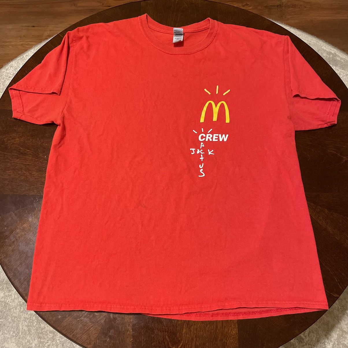 T-shirt Cactus Jack McDonald's - Marque Gildan - Taille L - Occasion Très Bon État - Multicolore