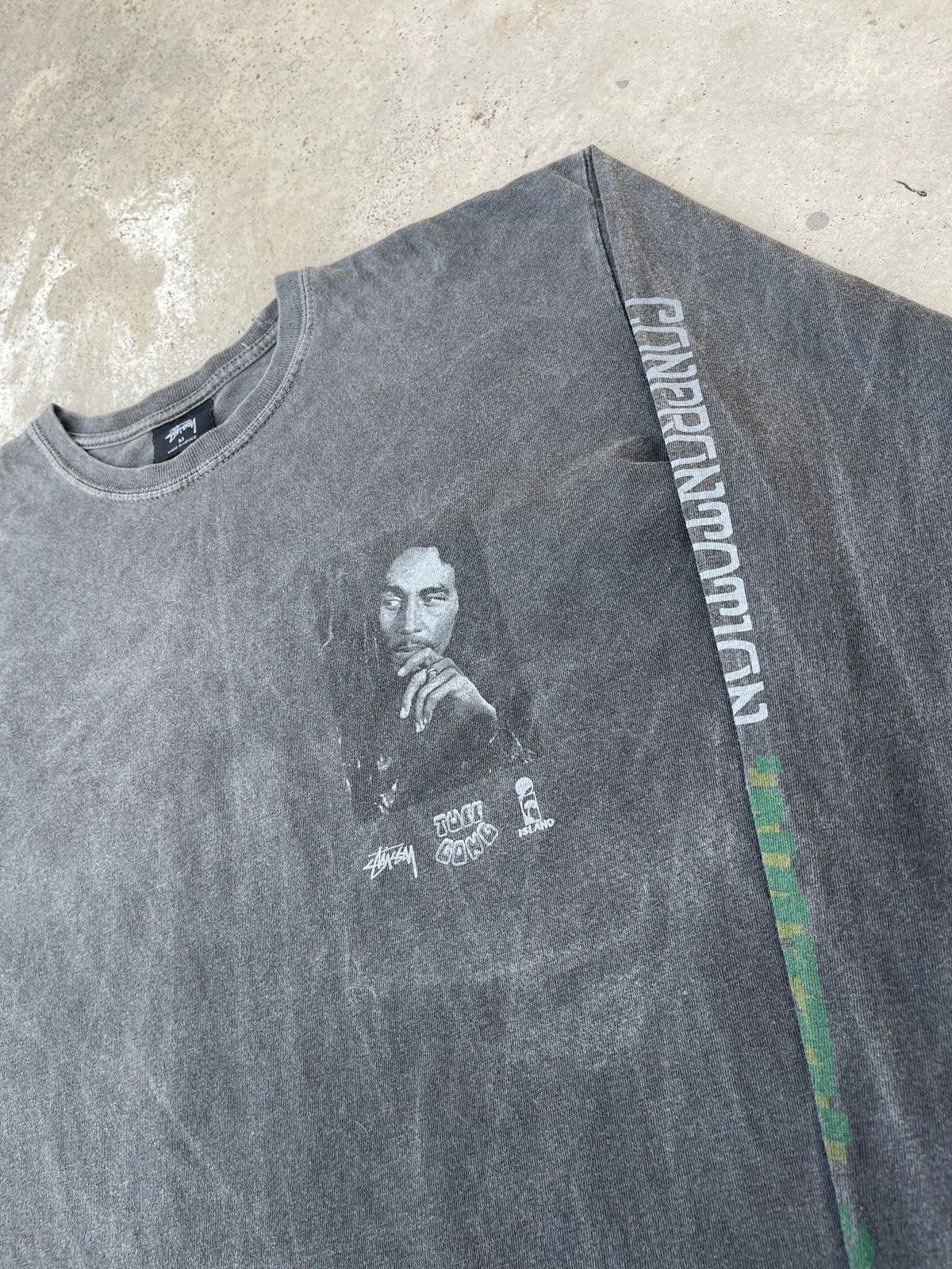 Bob Marley × Stussy × Vintage Vintage Stussy x Bob Marley Herbsman Pigment Collaboration Size US M / EU 48-50 / 2 - 5 Thumbnail