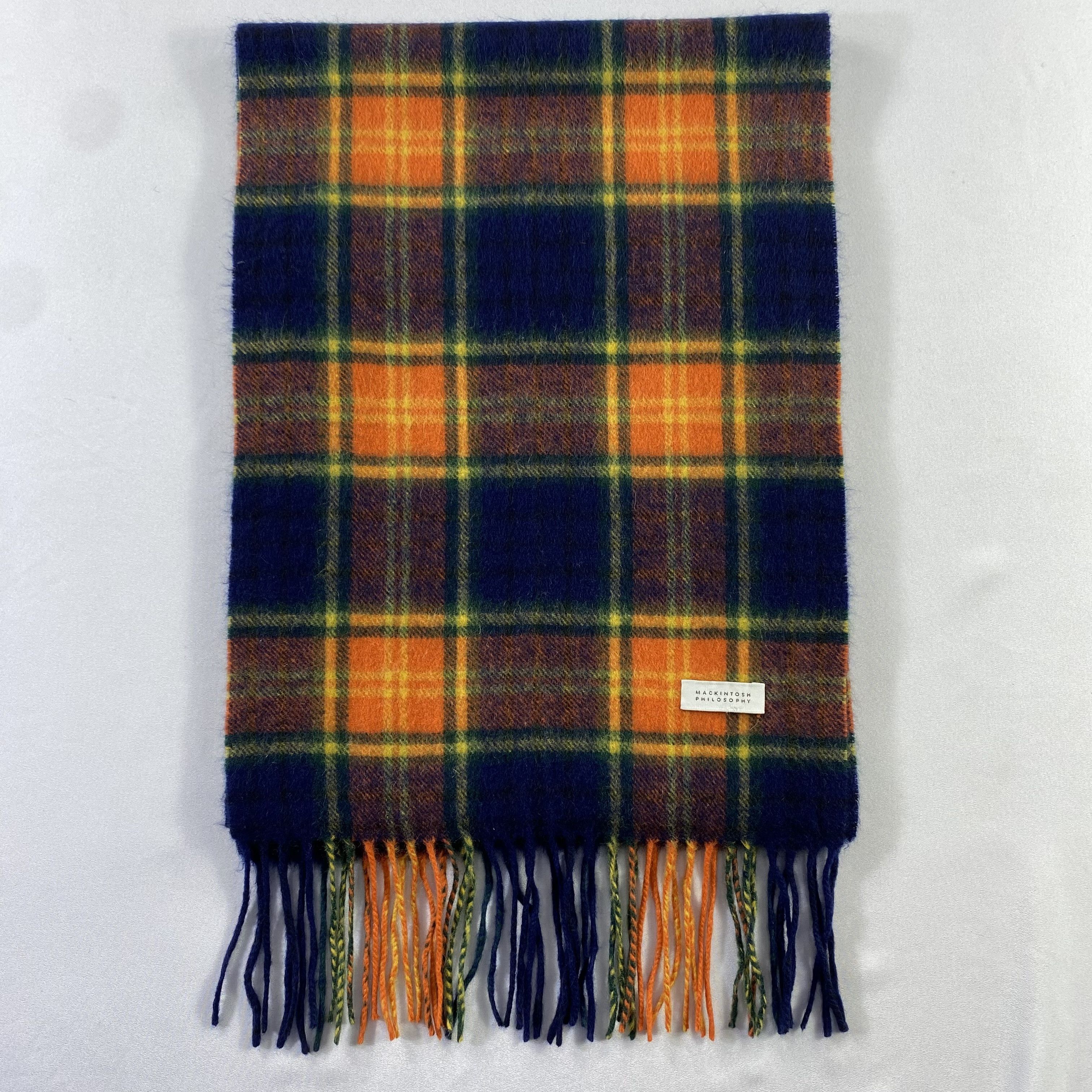 Mackintosh Mackintosh Philosophy Scarf Plaid Neck Wrap Wool Muffler Size ONE SIZE - 2 Thumbnail