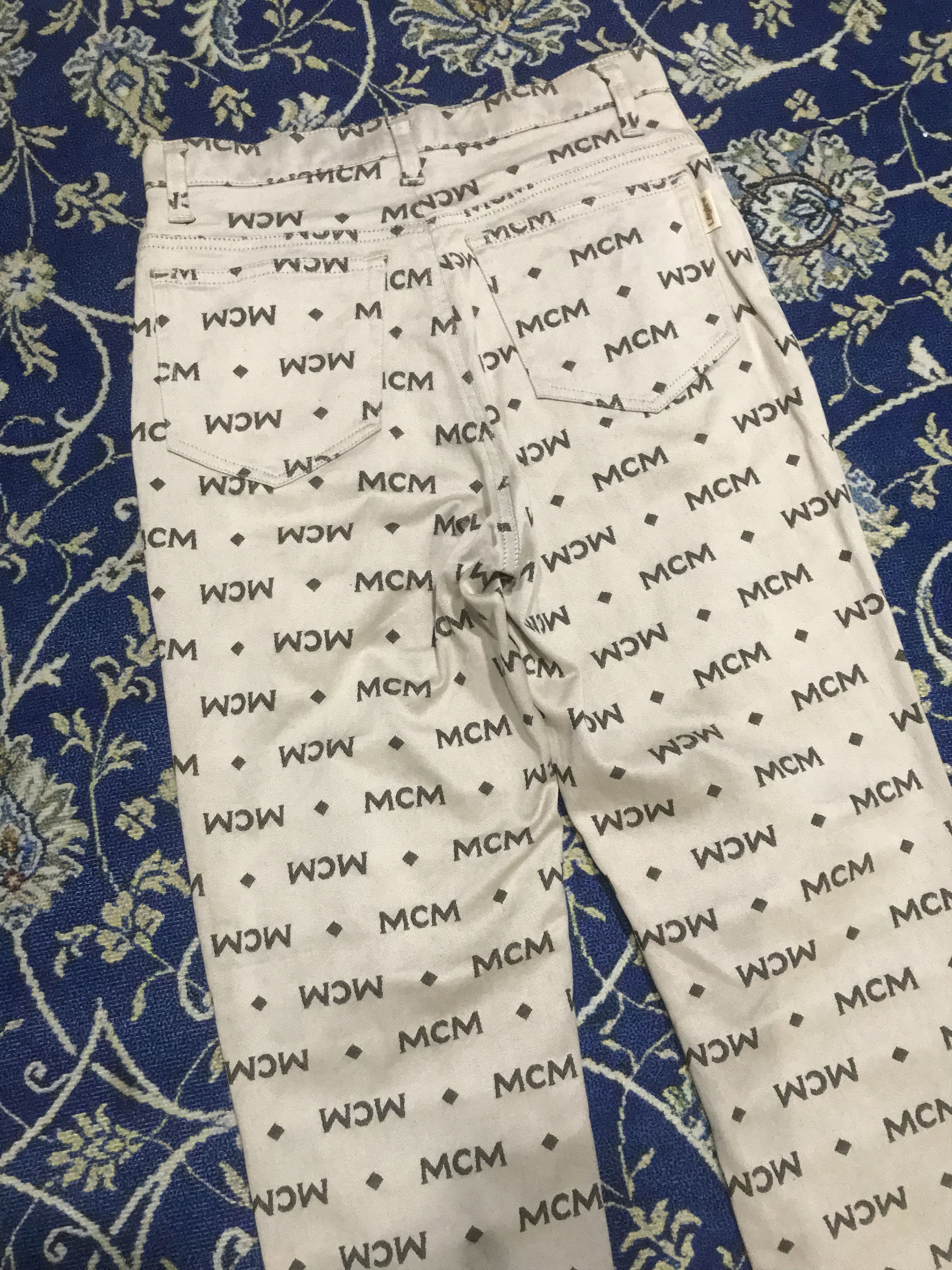 Designer × If Six Was Nine × MCM VINTAGE MCM LEGERE MONOGRAM PANTS Size US 26 / EU 42 - 4 Thumbnail