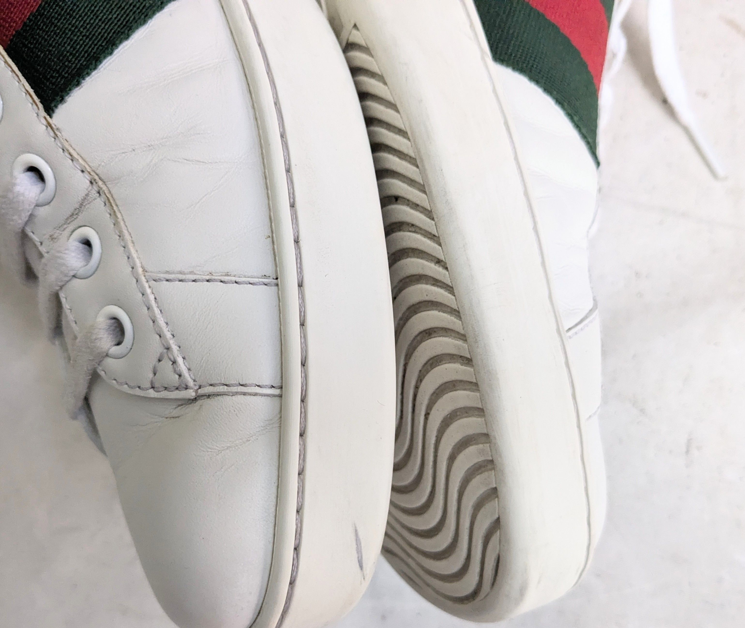 Gucci Gucci Ace Sneakers Bee White 9.5 Low Tops Size US 9.5 / EU 42-43 - 6 Thumbnail