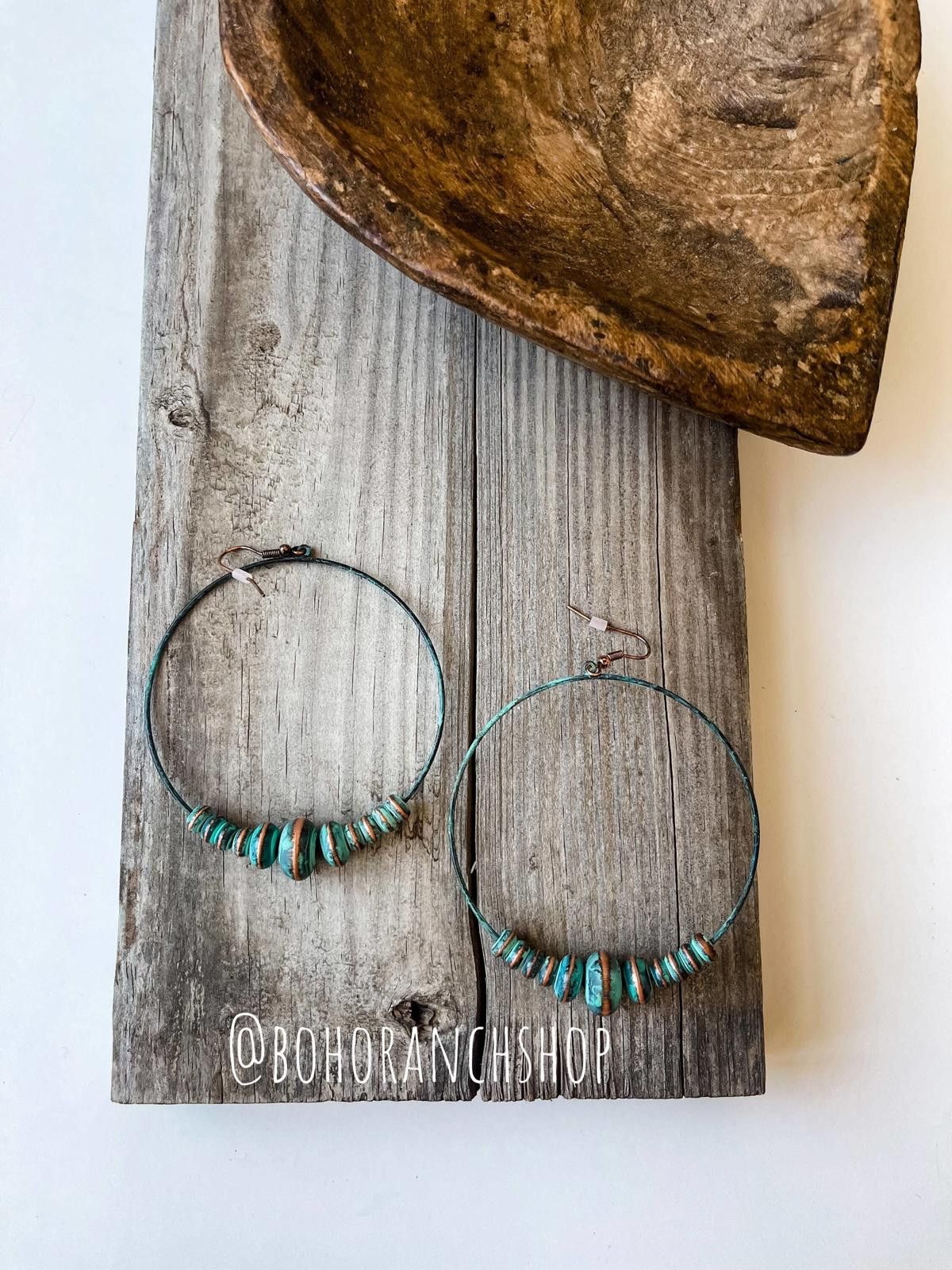 Other Western Navajo Bead Hoop Earrings Size ONE SIZE - 3 Thumbnail