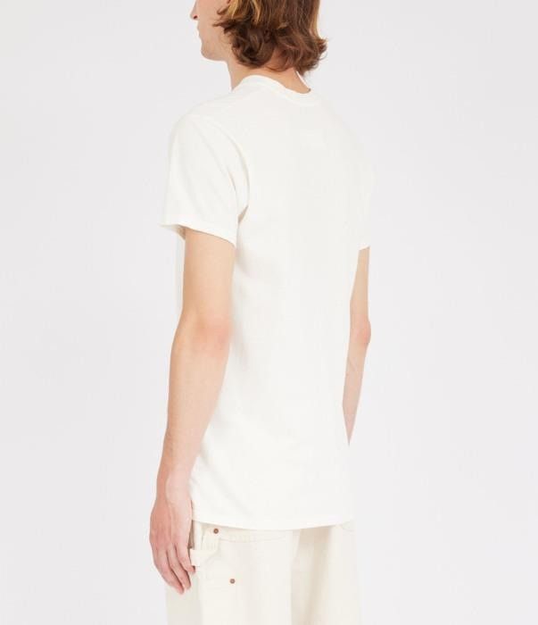 Maison Margiela o1bcso1str0526 Stamped Logo T-Shirt in Off White Size US M / EU 48-50 / 2 - 4 Thumbnail