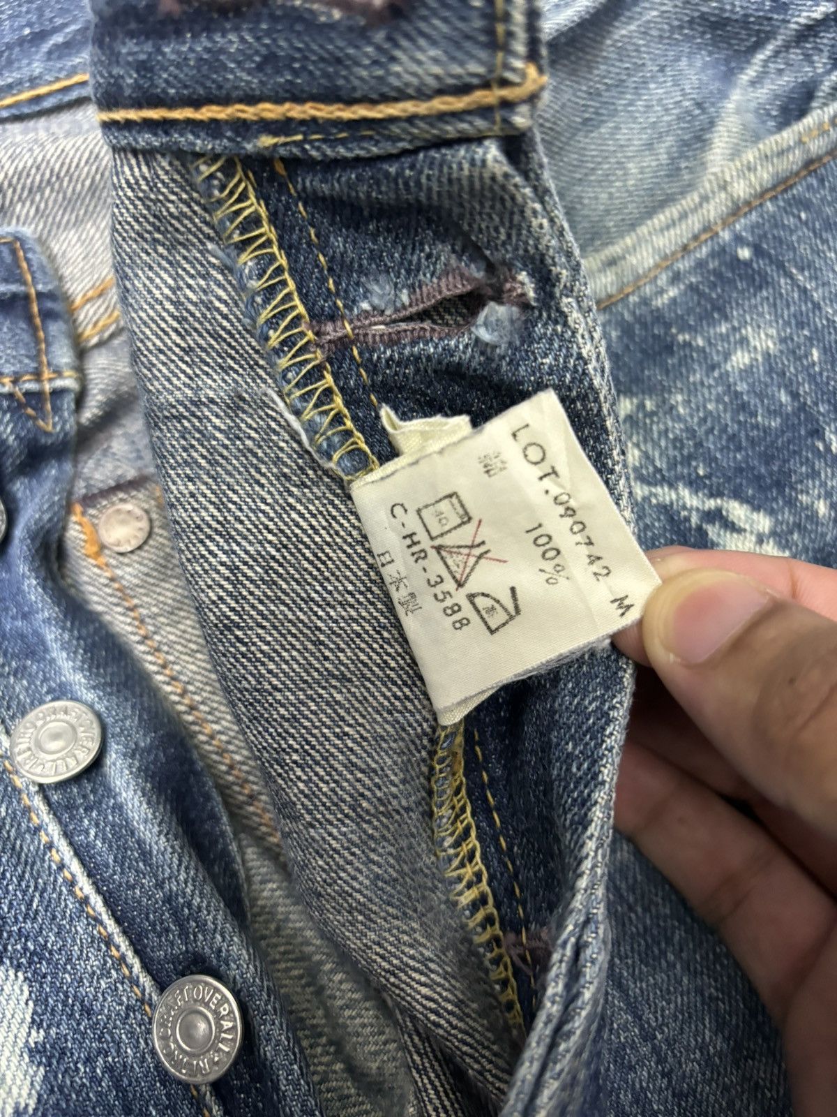 Japanese Brand × Stevenson Overall Co. RETRO CRAFT OVERALL SELVEDGE DENIM JAPANESE JEANS Size US 35 - 12 Thumbnail
