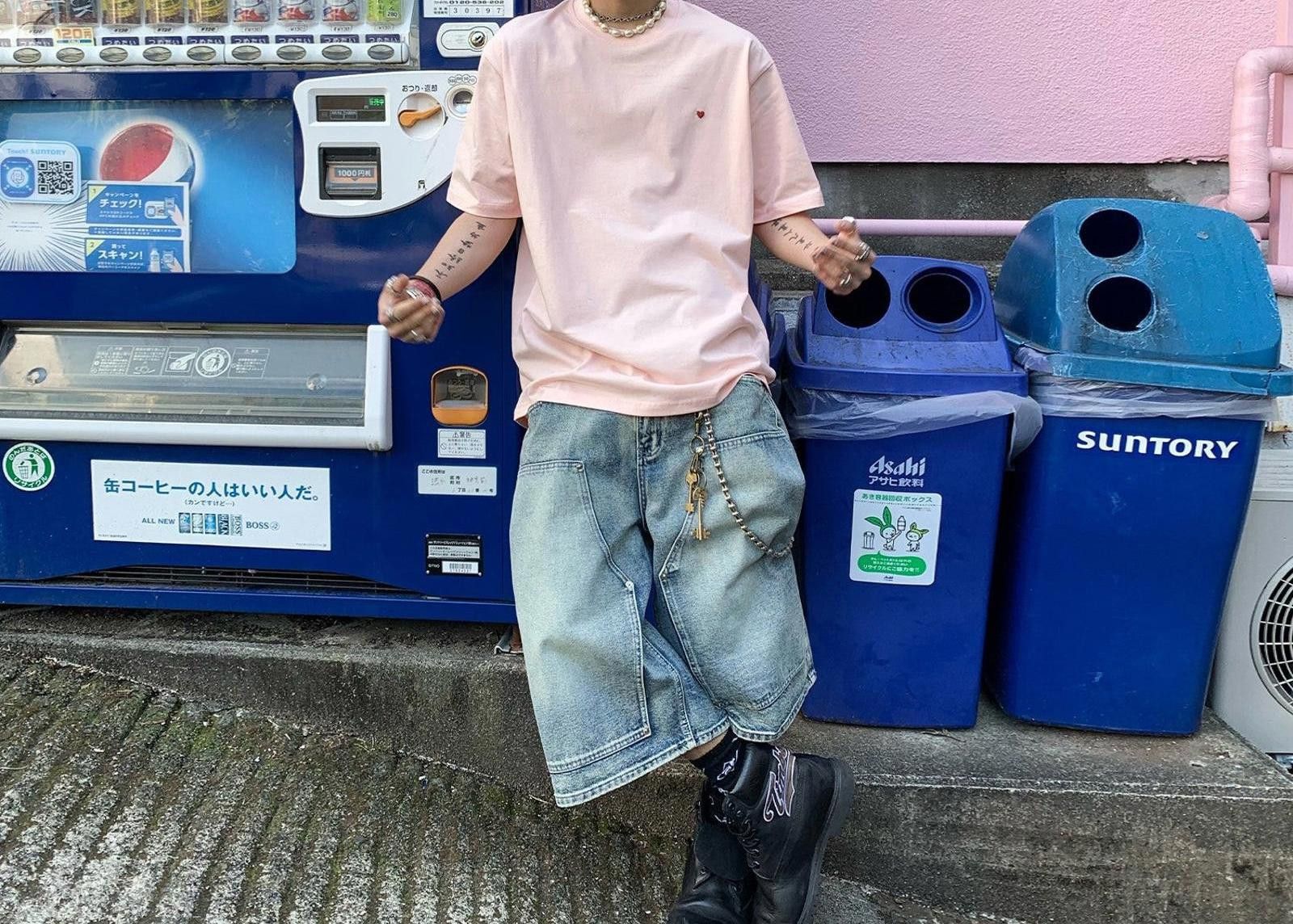 Other Distressed Carpenter Jorts, Baggy Long Shorts Size US 30 / EU 46 - 3 Thumbnail