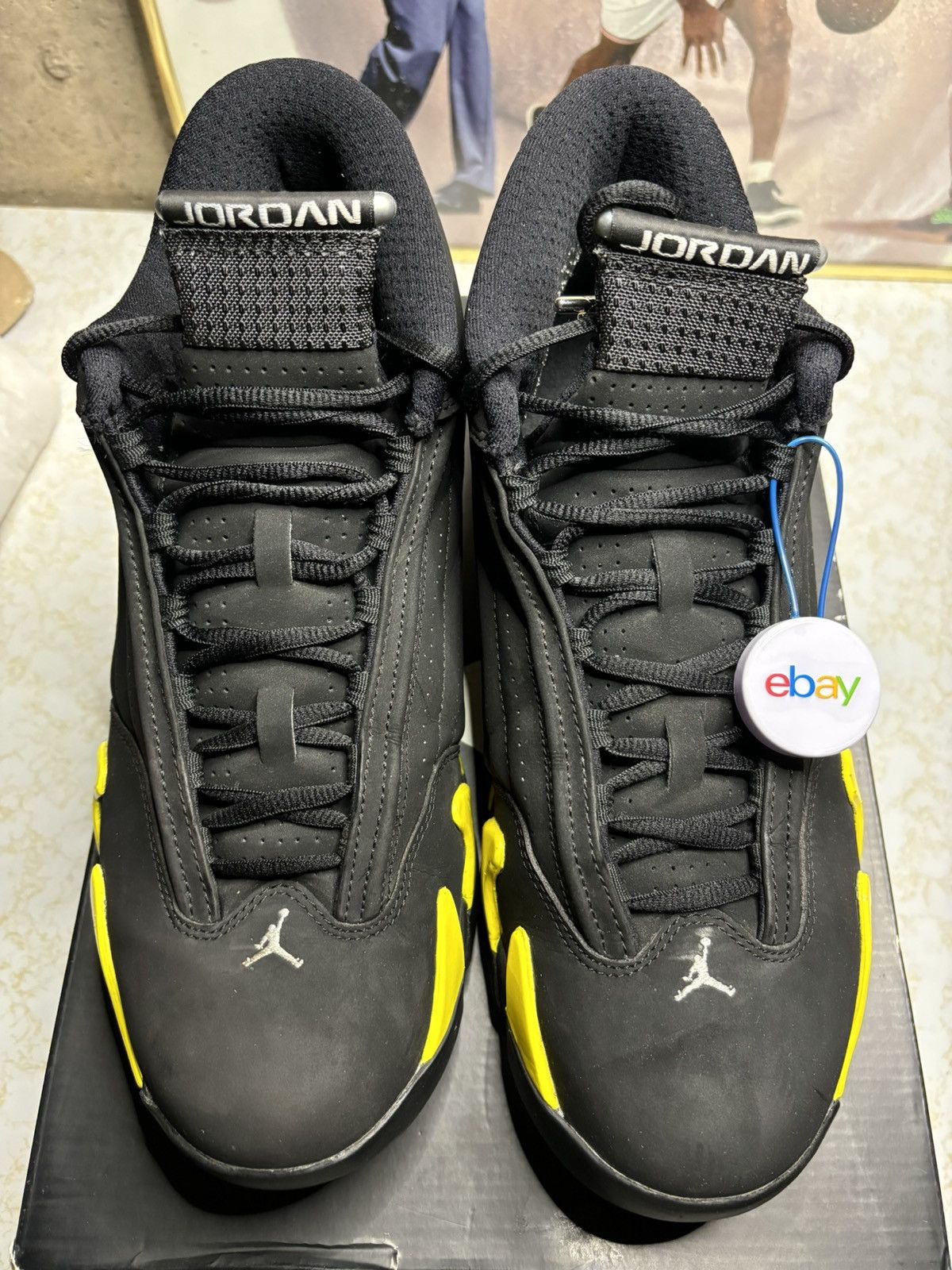 Jordan Brand Jordan Retro 14 ‘thunder’ Size US 10.5 / EU 43-44 - 2 Thumbnail