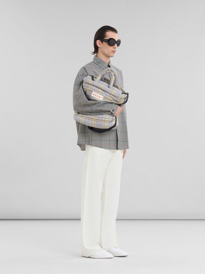 Marni o1w1db11125 Check Shirt in Grey Size US XL / EU 56 / 4 - 5 Thumbnail