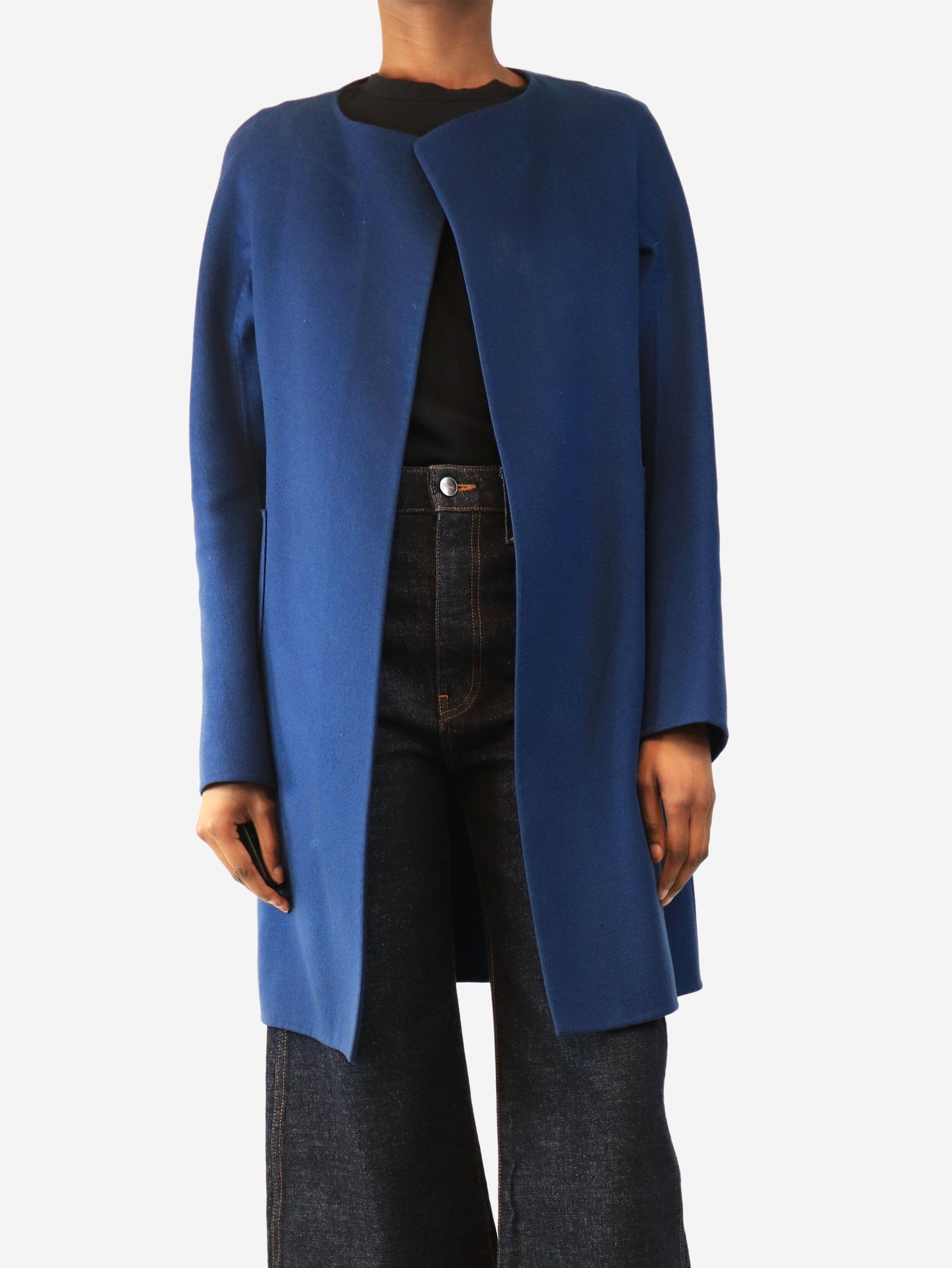 Jil Sander Blue cashmere coat - UK 8 Size S / US 4 / IT 40 - 1 Thumbnail