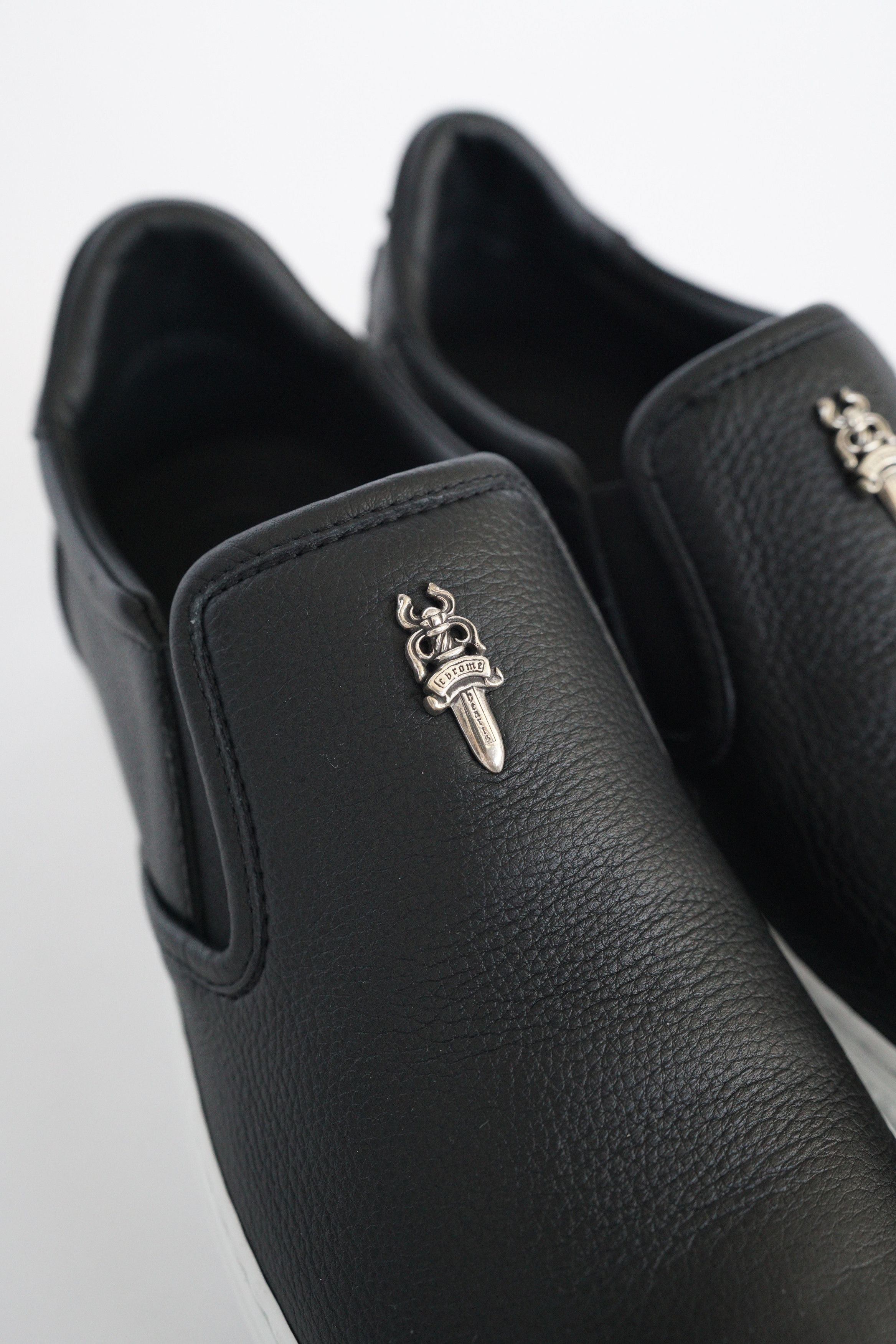 Chrome Hearts Chrome Hearts Black Leather Dagger Slips On Size US 8 / EU 41 - 6 Thumbnail