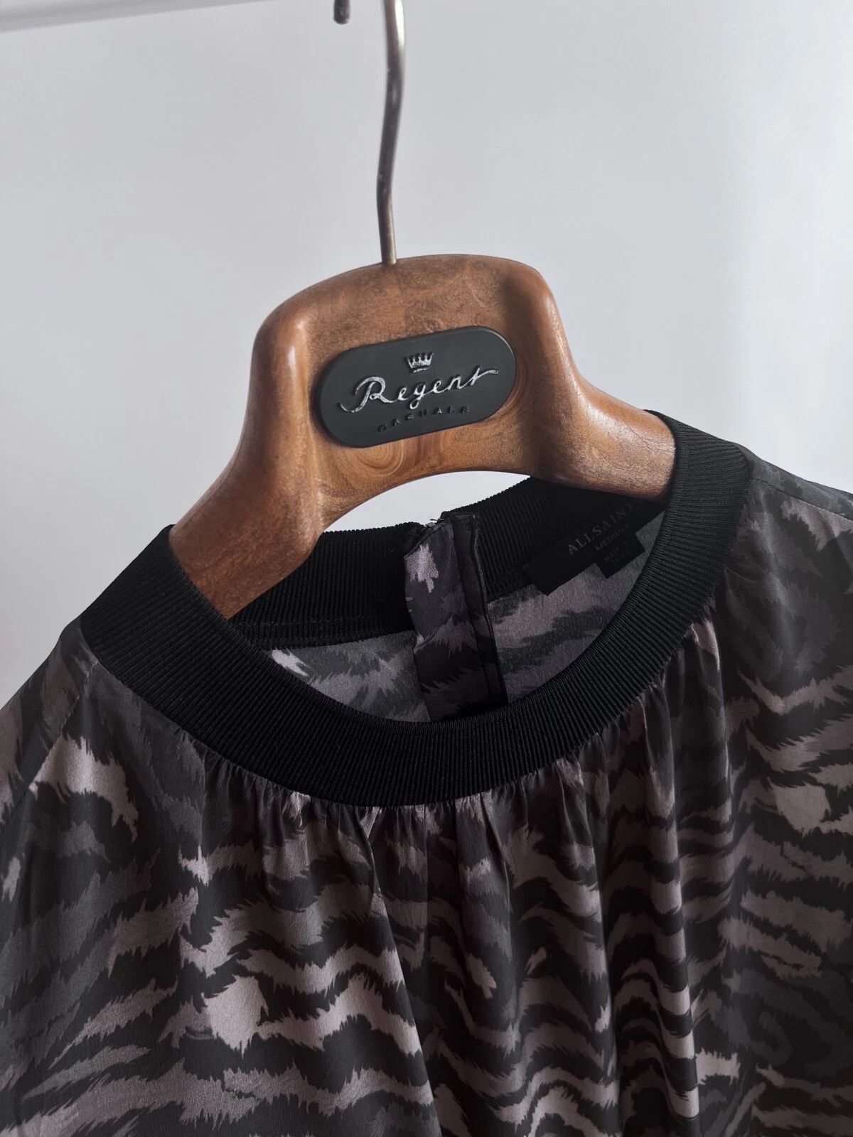 Allsaints AllSaints Fayre Remix Print Crepe Midi Dress Long Sleeves Size M / US 6-8 / IT 42-44 - 7 Thumbnail
