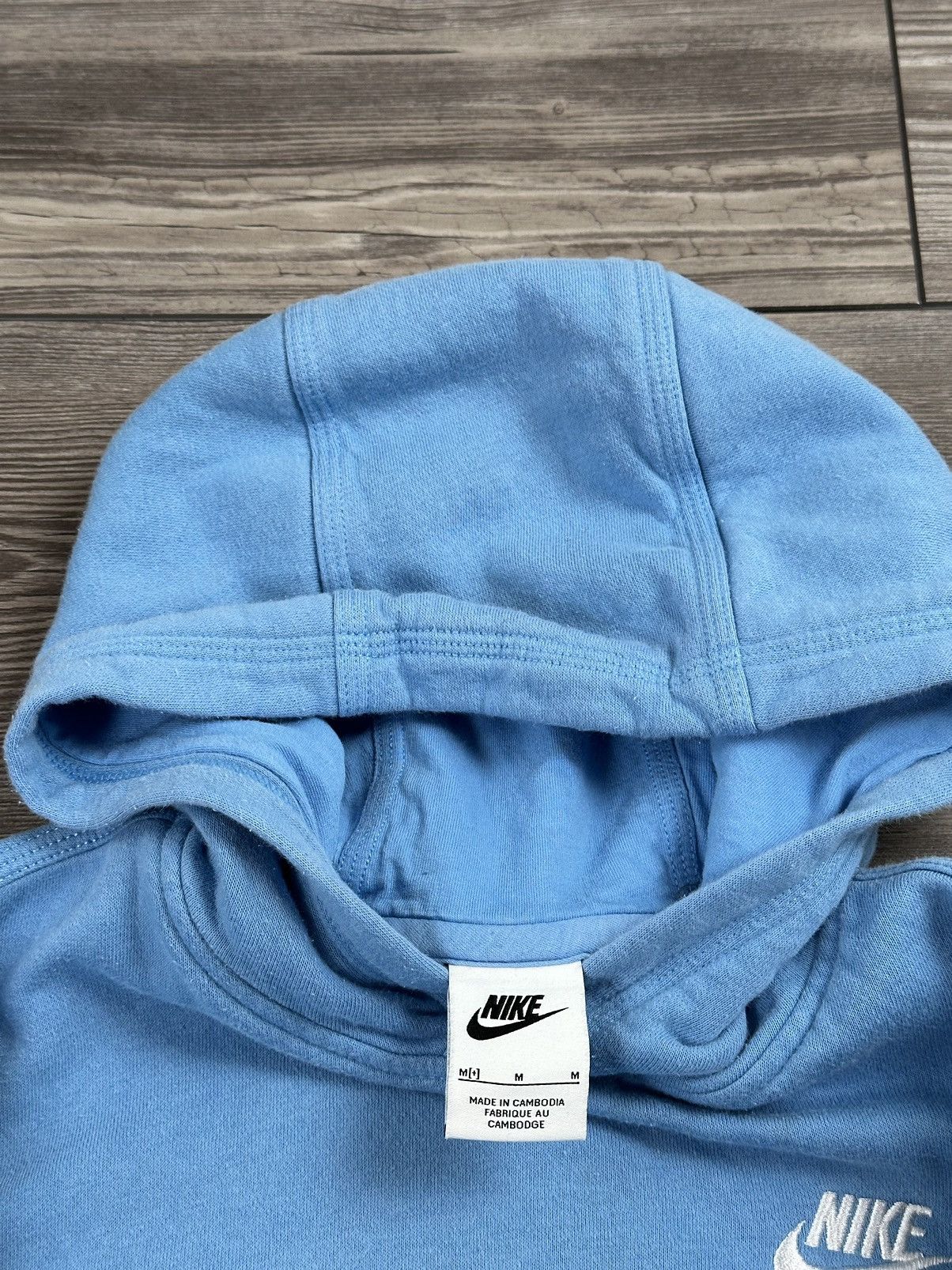 Nike × Vintage Nike Spellout Hoodie Size S / US 4 / IT 40 - 4 Thumbnail