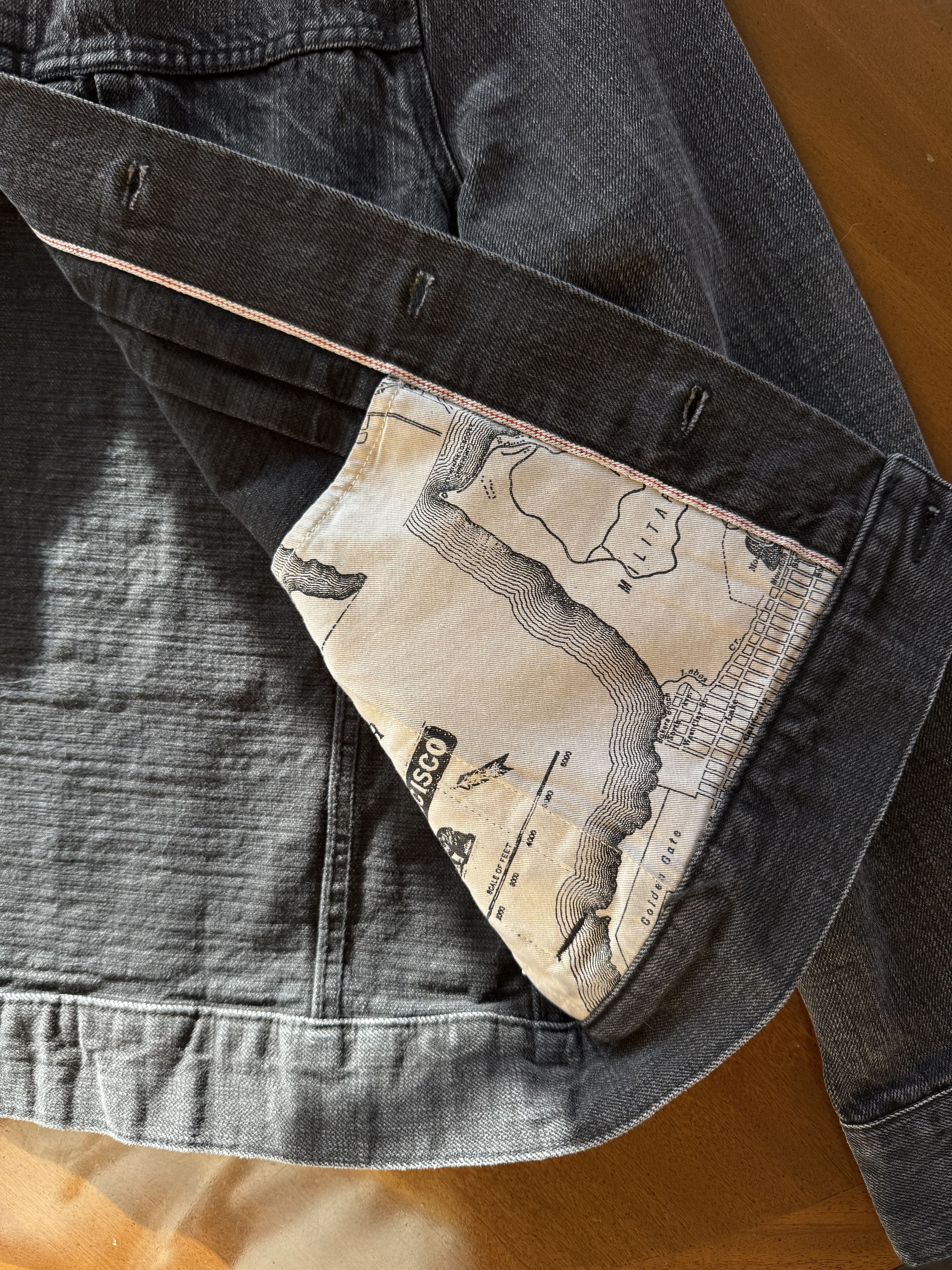 Taylor Stitch Taylor Stitch Dispatch Jacket in Black 3-Month Wash Selvage Size US S / EU 44-46 / 1 - 11 Thumbnail