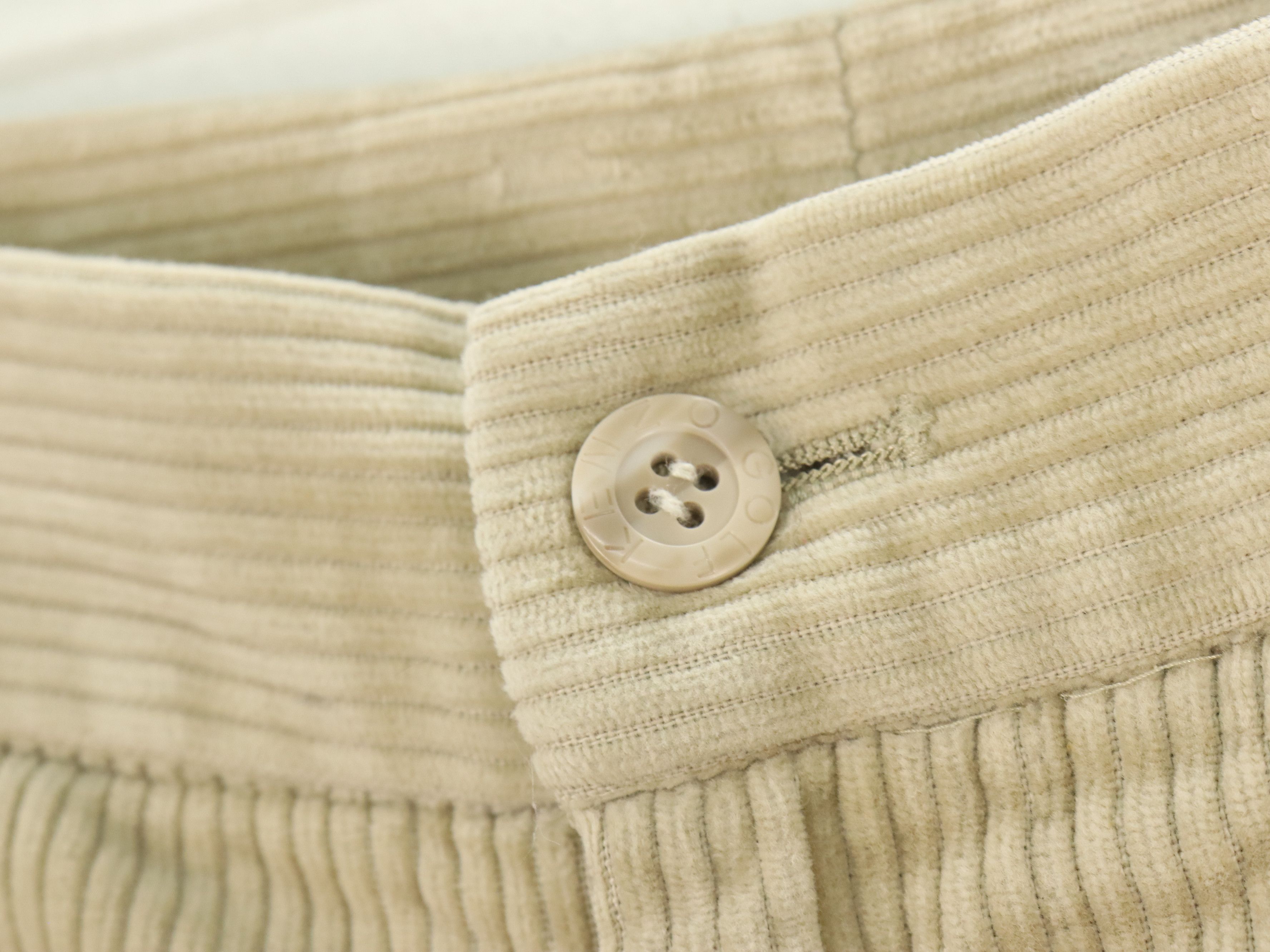 Kenzo Kenzo Corduroy Beige Cream Relaxed Cut Pant Size US 32 / EU 48 - 9 Thumbnail