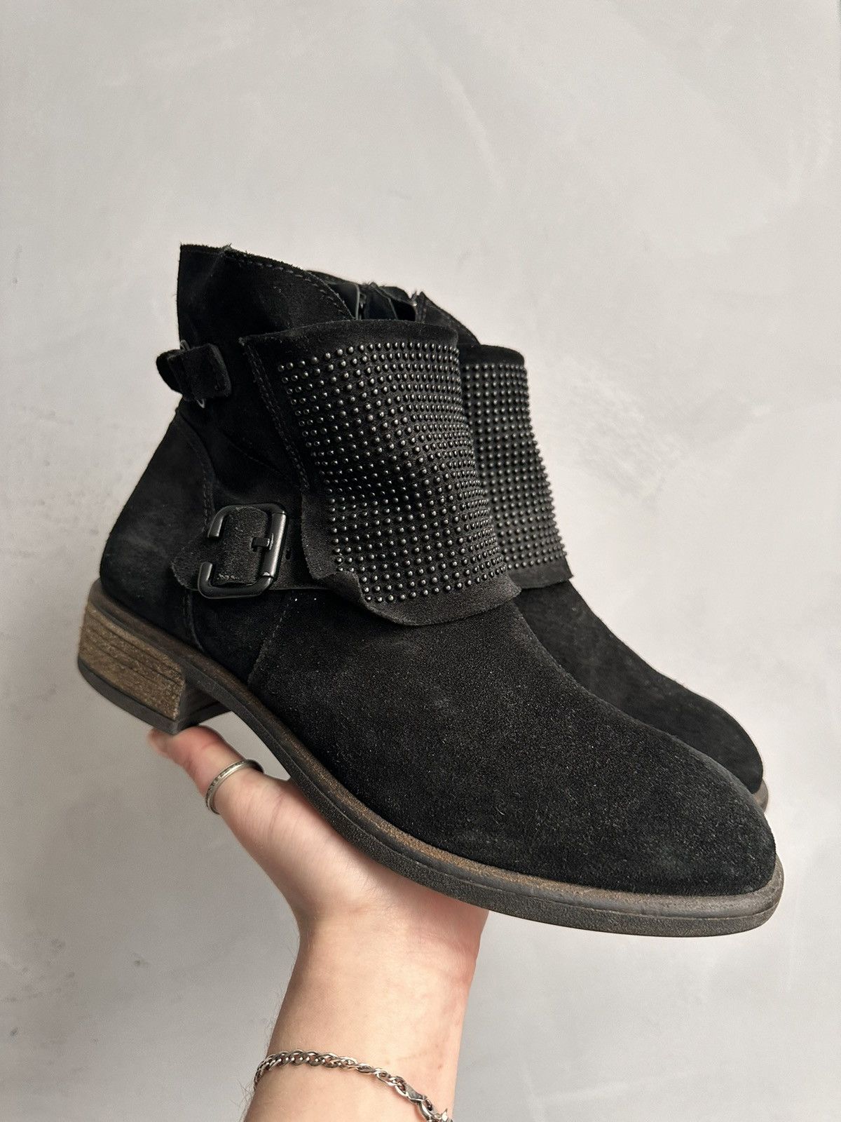 A.S.98 Leather Vintage New Rock Metal Zip AS 99 Bikkembergs Japan Size US 7 / EU 40 - 2 Thumbnail
