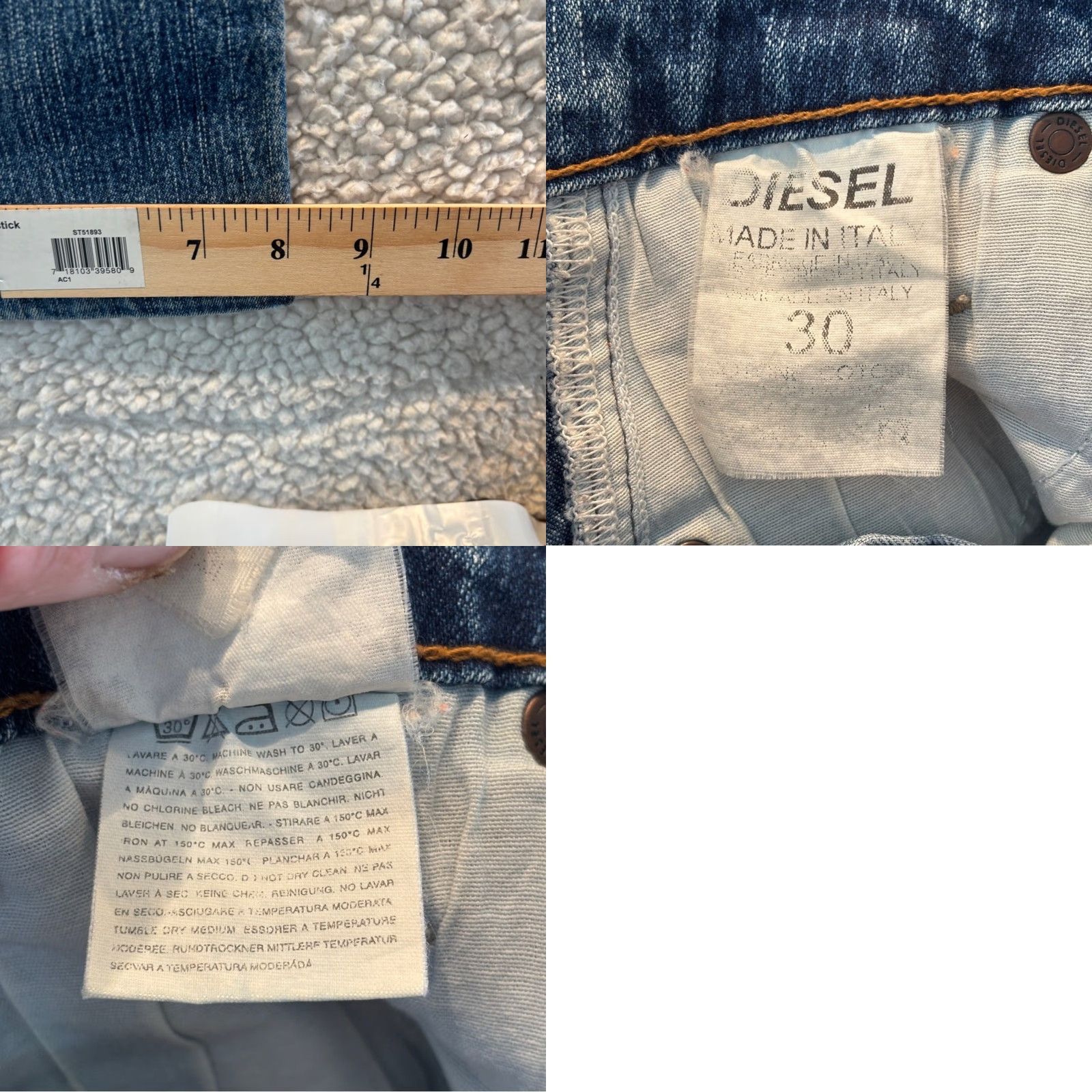 Diesel VINTAGE Diesel Denim Industry Jeans 30 Women Blue Straight Y2K Made in Italy Size 30 Regular Size 30" / US 8 / IT 44 - 8 Thumbnail