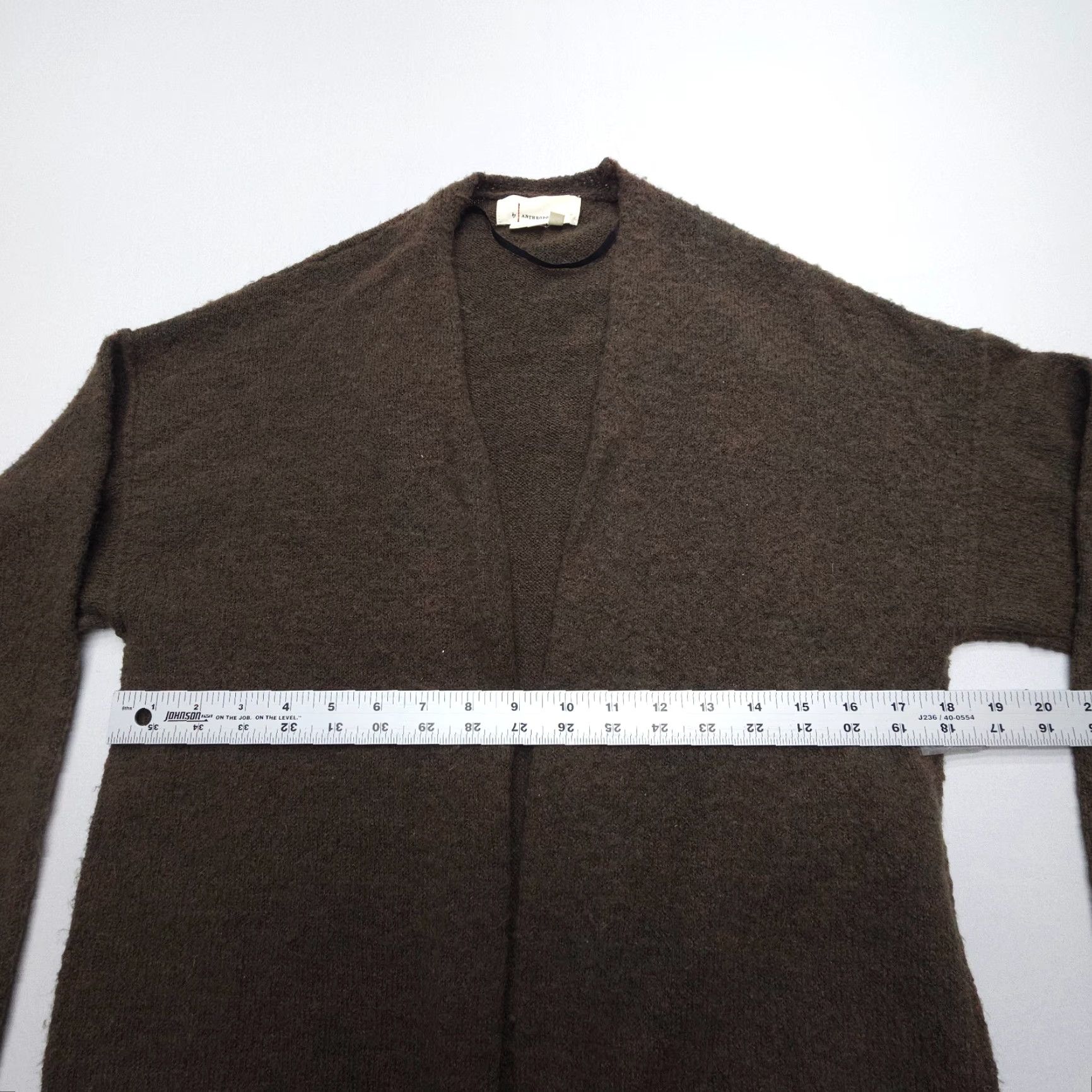 Anthropologie Anthropologie Cardigan Womens Small Wool Blend Open Front Pocket Lightweight Multicolor Open Casual Knit Long Sleeve Fashion Cardigan Size S / US 4 / IT 40 - 8 Thumbnail