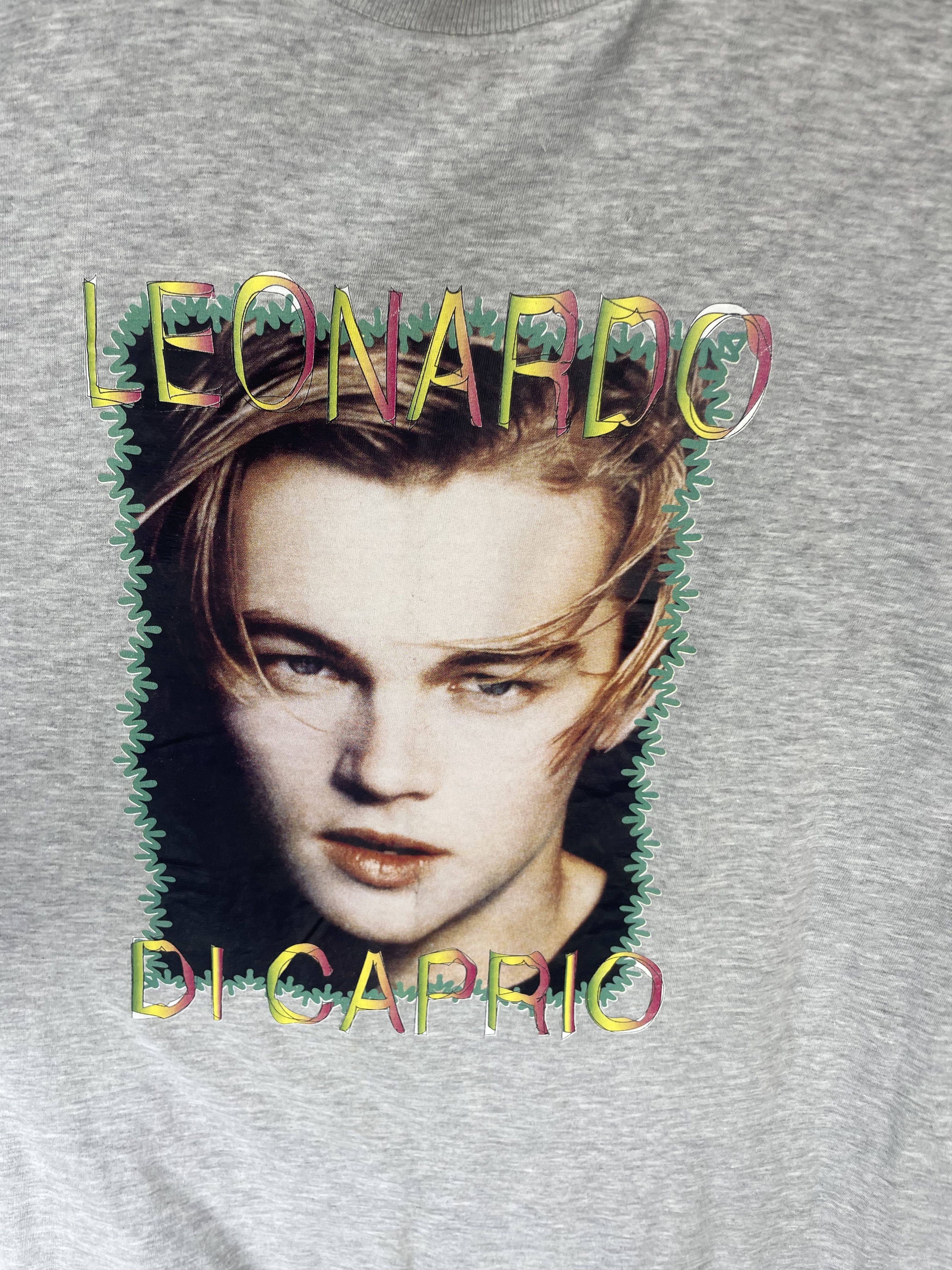 Vintage Vintage 90s Leonardo Dicaprio Leo Movie Tee Size US XL / EU 56 / 4 - 6 Thumbnail