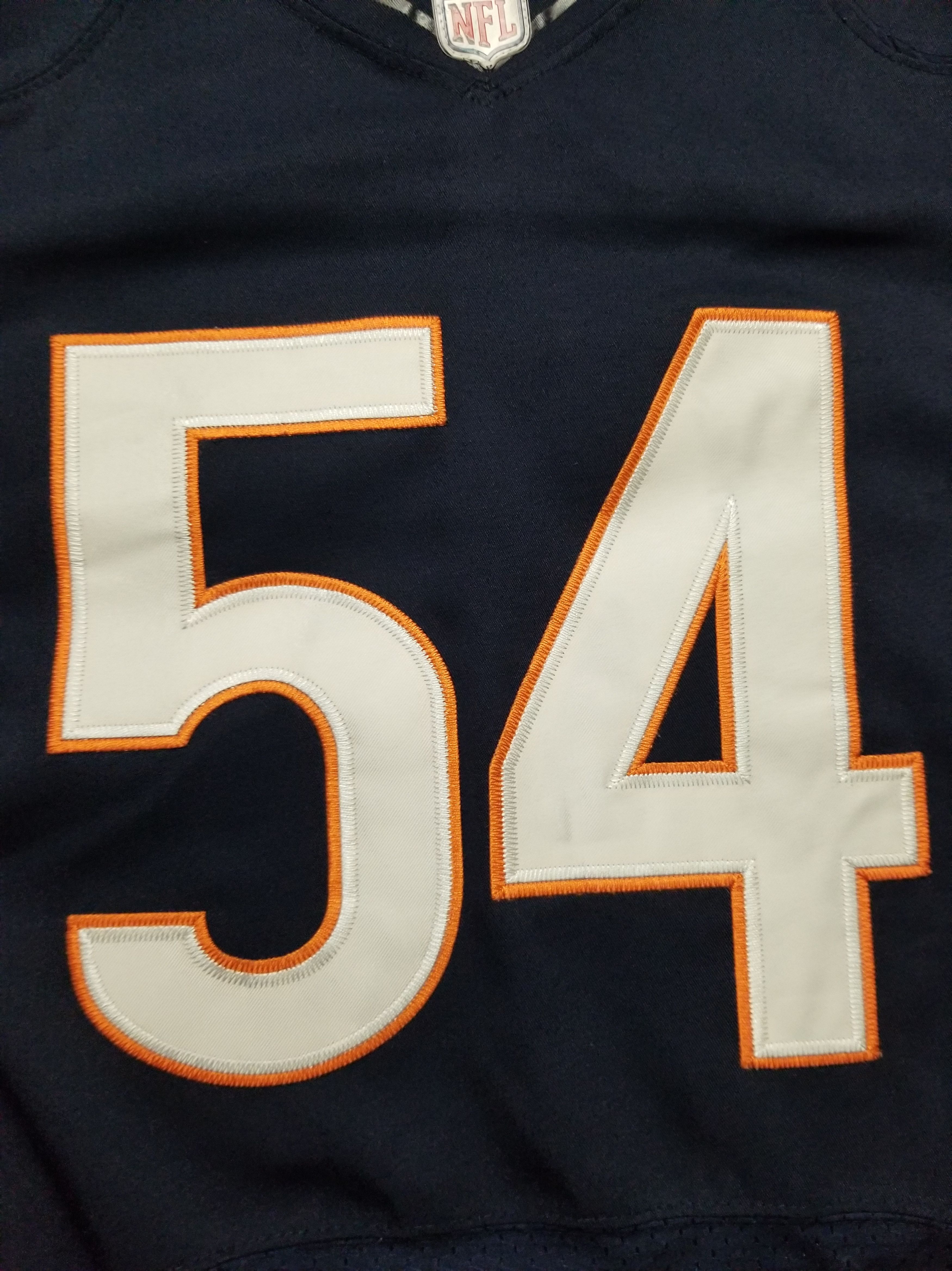 Nike On Field Elite Brian Urlacher #54 Sewn Chicago Bears Jersey Size US S / EU 44-46 / 1 - 15 Thumbnail