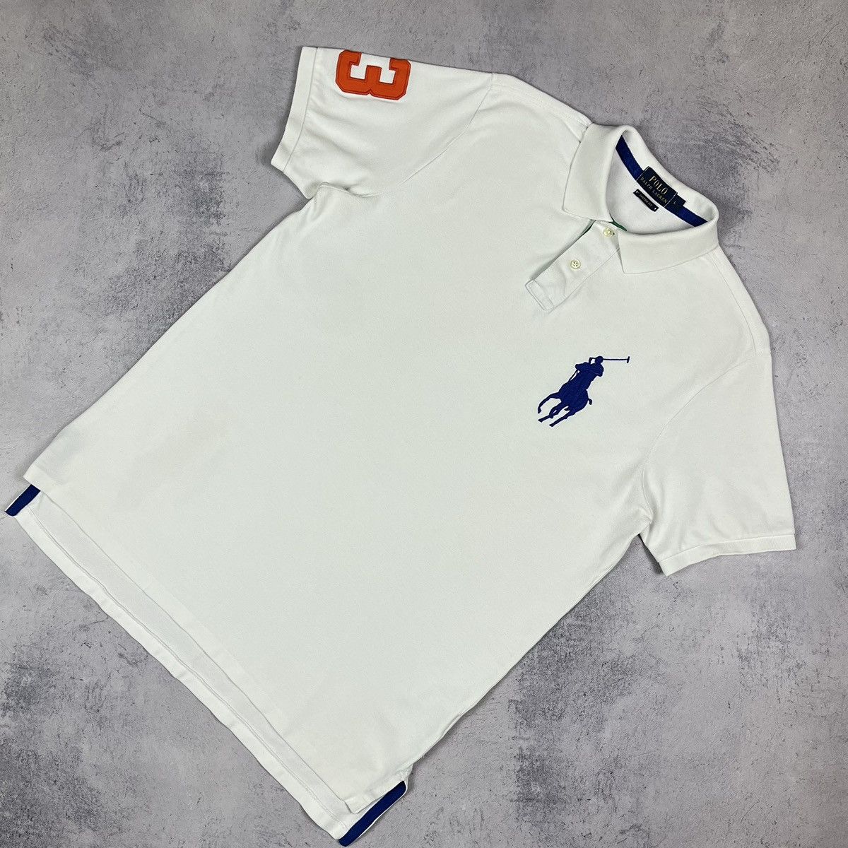 Polo Ralph Lauren Vintage Polo Ralph Lauren y2k big logo polo shirt 90’s Size US L / EU 52-54 / 3 - 1 Thumbnail