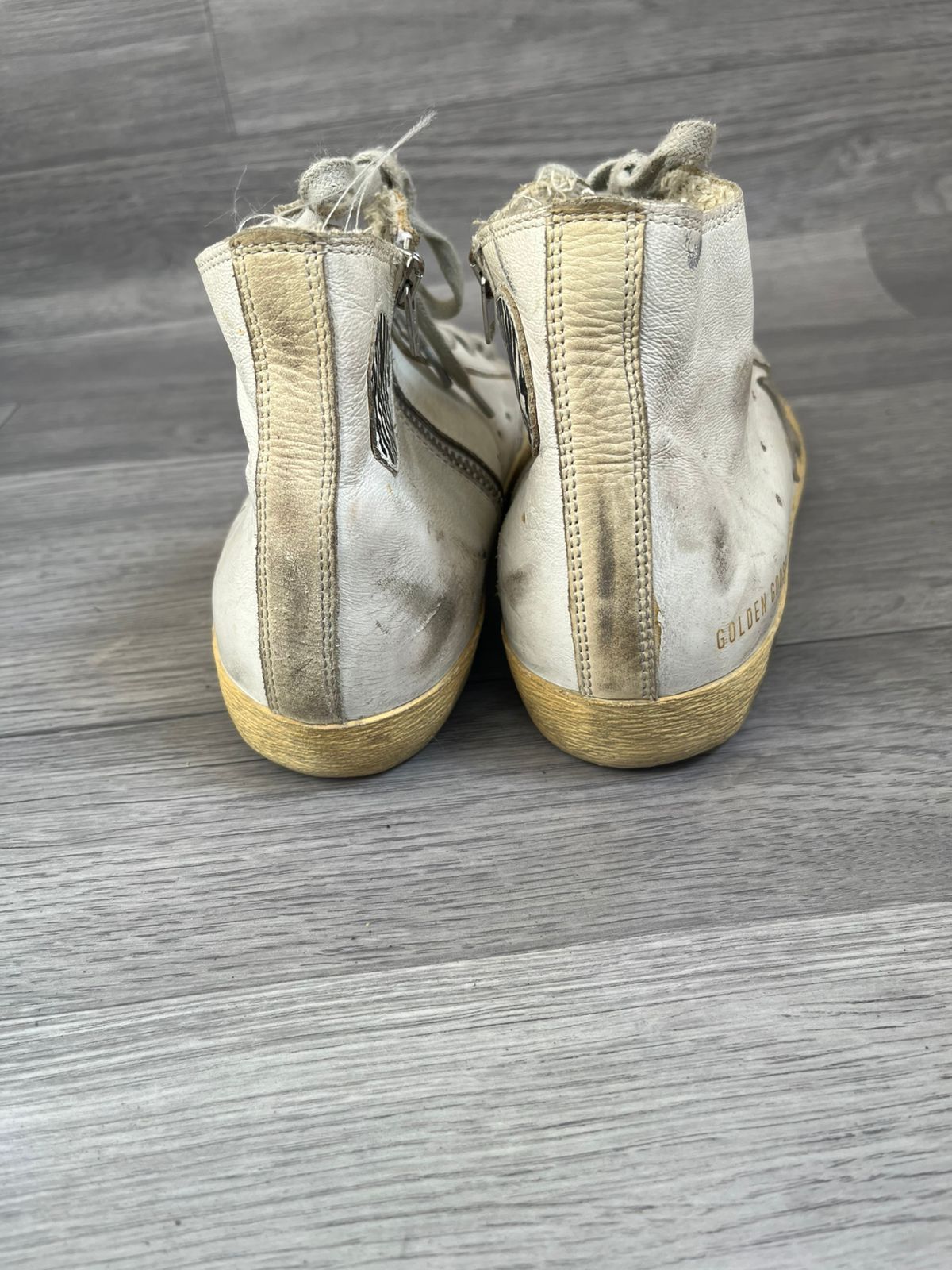 Golden Goose Golden Goose Francy Distressed Hi-Top Sneakers Sz 40 Size US 7 / EU 40 - 2 Thumbnail