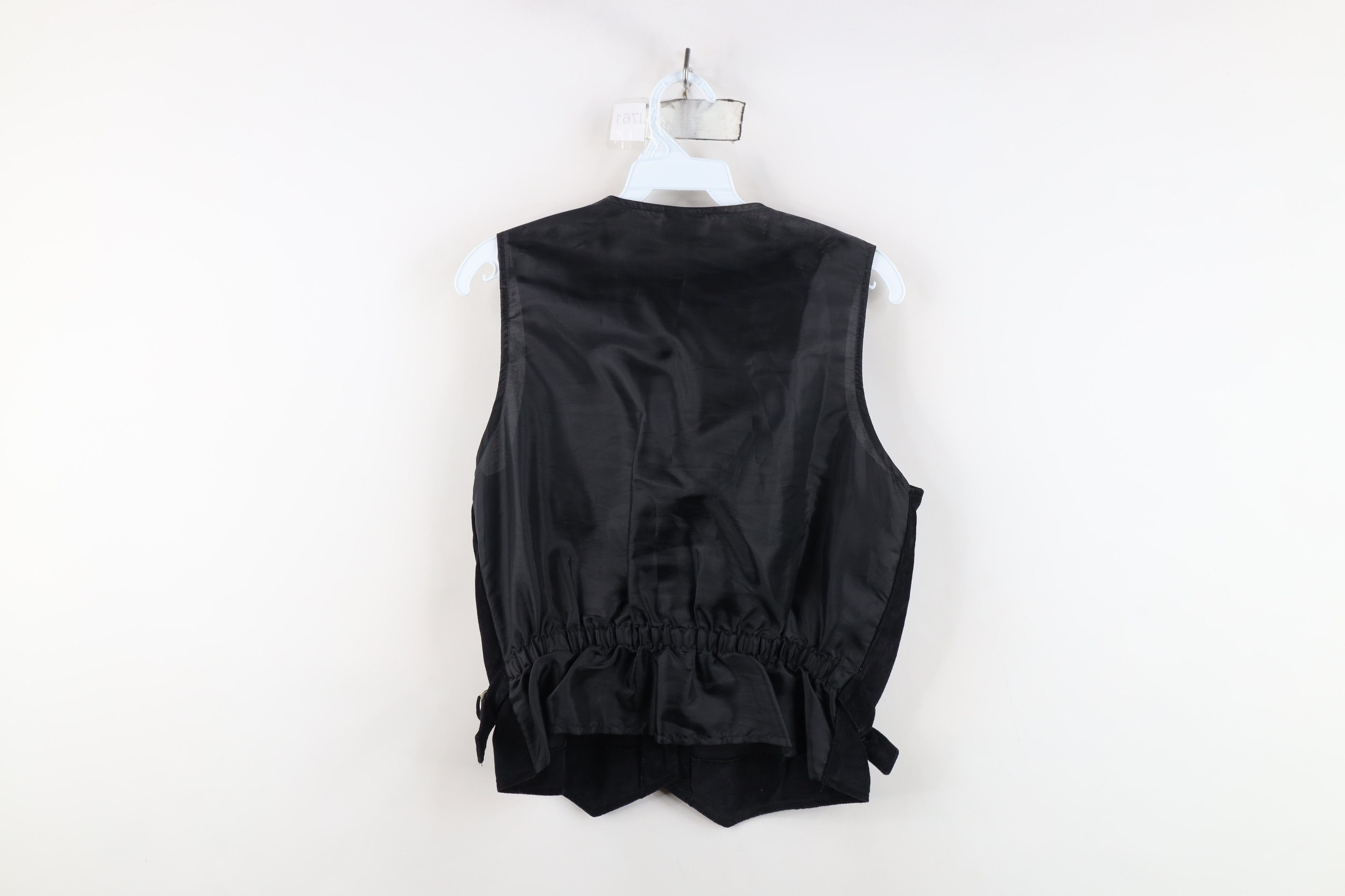 Vintage Vintage 70s Streetwear Buckle Corduroy Vest Jacket Black USA Size L / US 10 / IT 46 - 14 Thumbnail