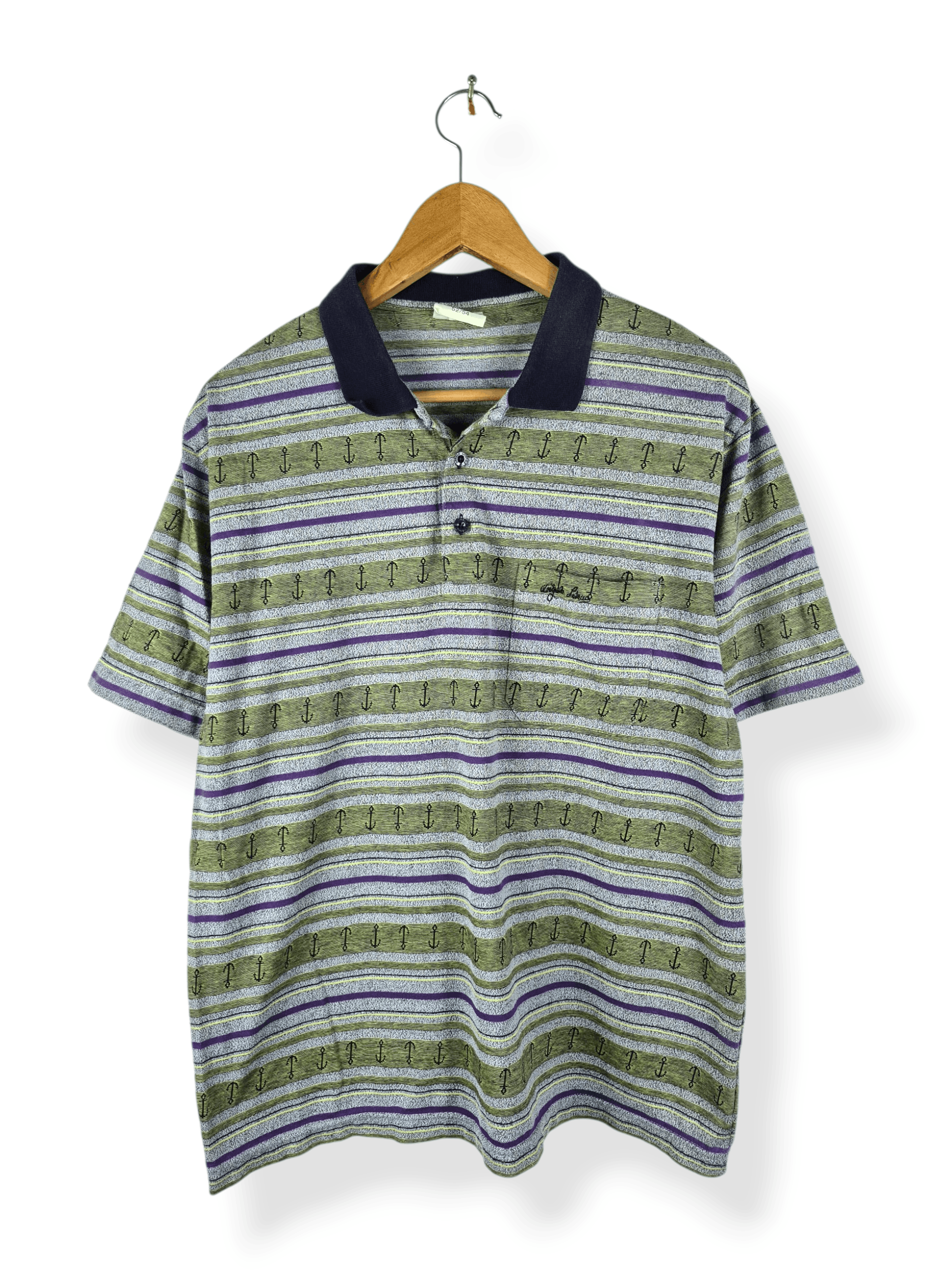 Angelo Litrico 🔥 Vintage Style Angelo Litrico Fullprint Pocket Polo Tee Size US L / EU 52-54 / 3 - 1 Thumbnail