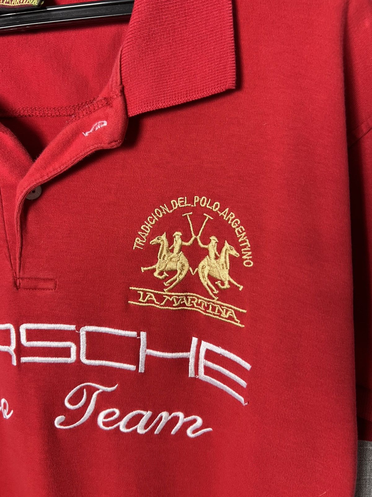 La Martina VINTAGE LA MARTINA PORSCHE POLO TEAM SHIRT CHIEF KEEF STYLE Size US XL / EU 56 / 4 - 4 Thumbnail