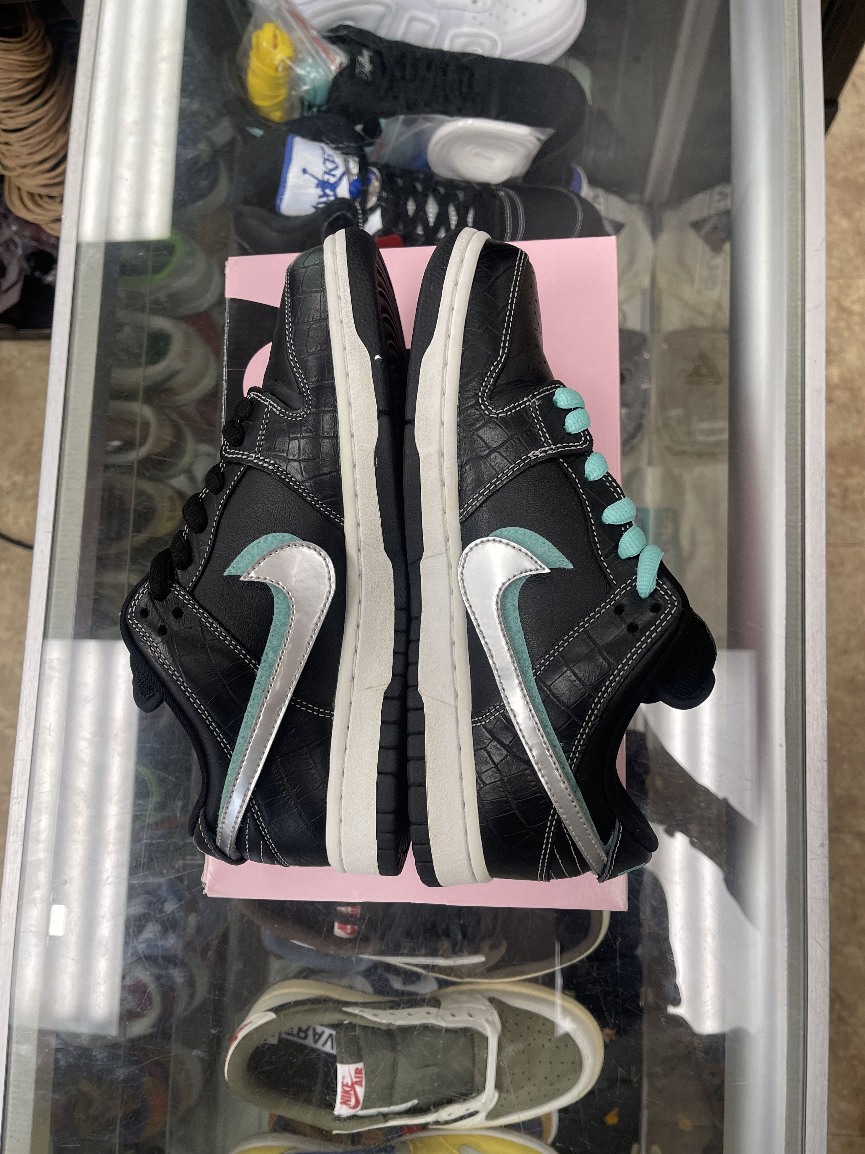 Nike SB Nike SB Dunk Low Diamond Supply Co. Black Diamond Size US 8 / EU 41 - 2 Thumbnail