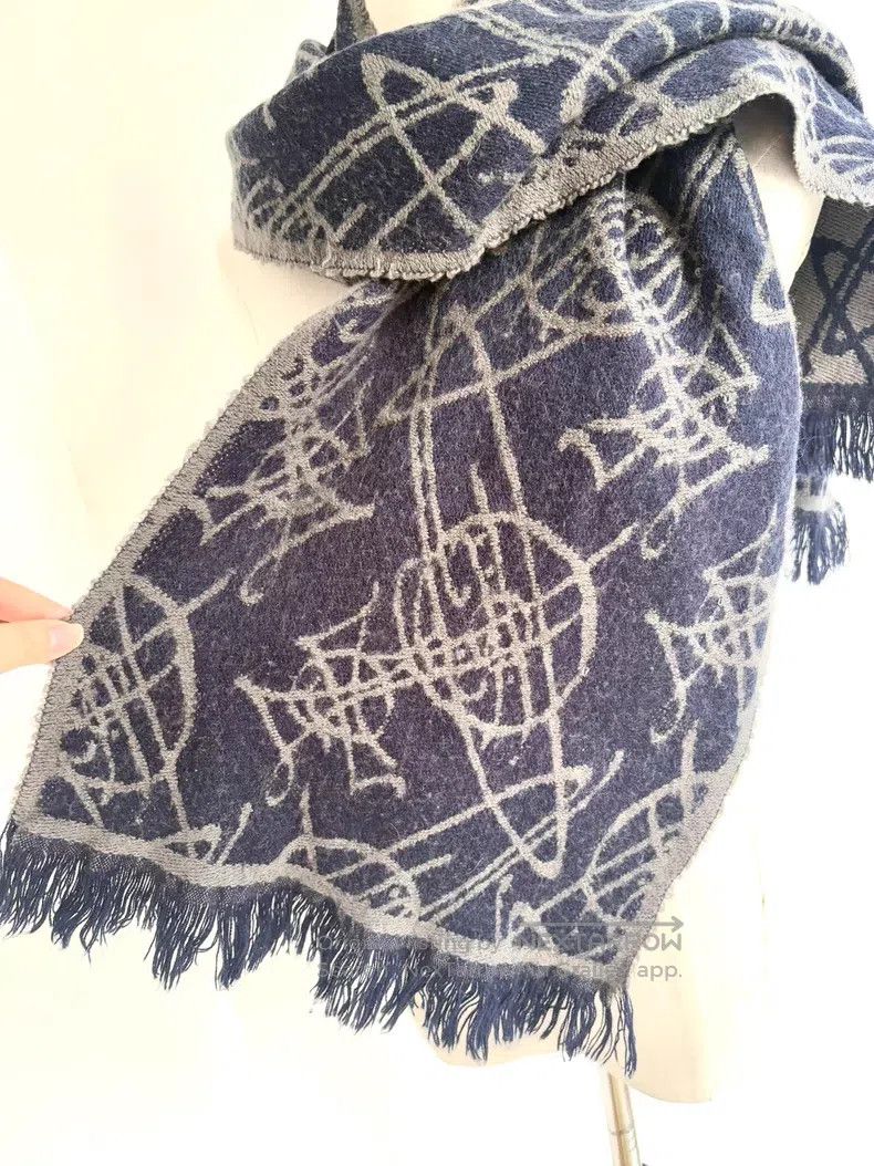 Vivienne Westwood Vivienne Westwood Vintage Indigo Gray Saturn Pattern Doubl Size ONE SIZE - 5 Thumbnail