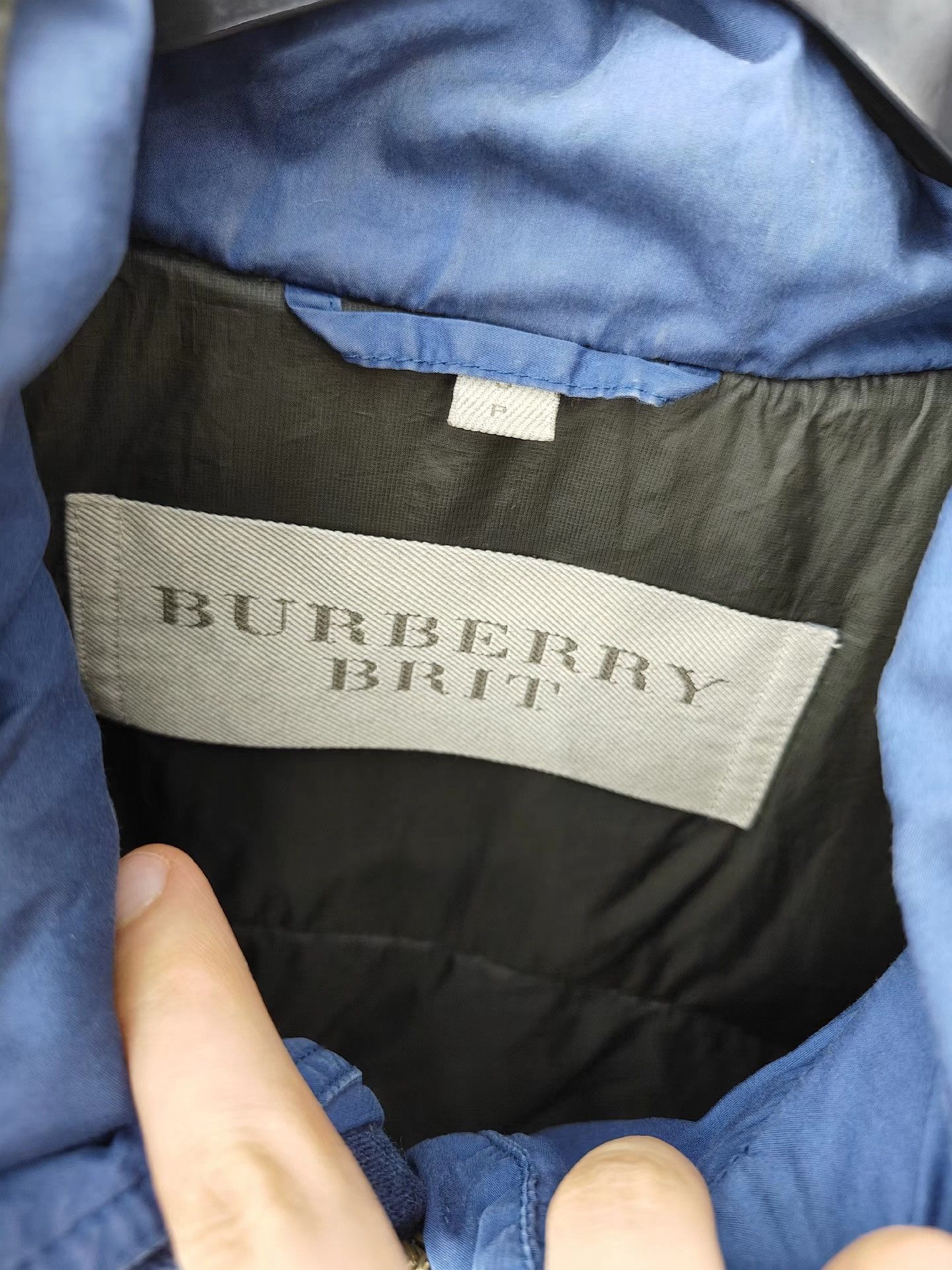 Burberry BURBERRY Men's Blue Down Jacket K29 Size US S / EU 44-46 / 1 - 5 Thumbnail