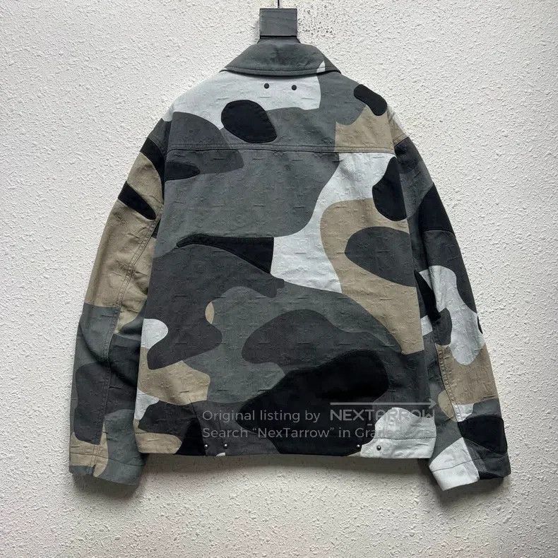 Louis Vuitton Louis Vuitton SS23 Geometric Portrait Camo Patchwork Jacke Size US S / EU 44-46 / 1 - 2 Thumbnail