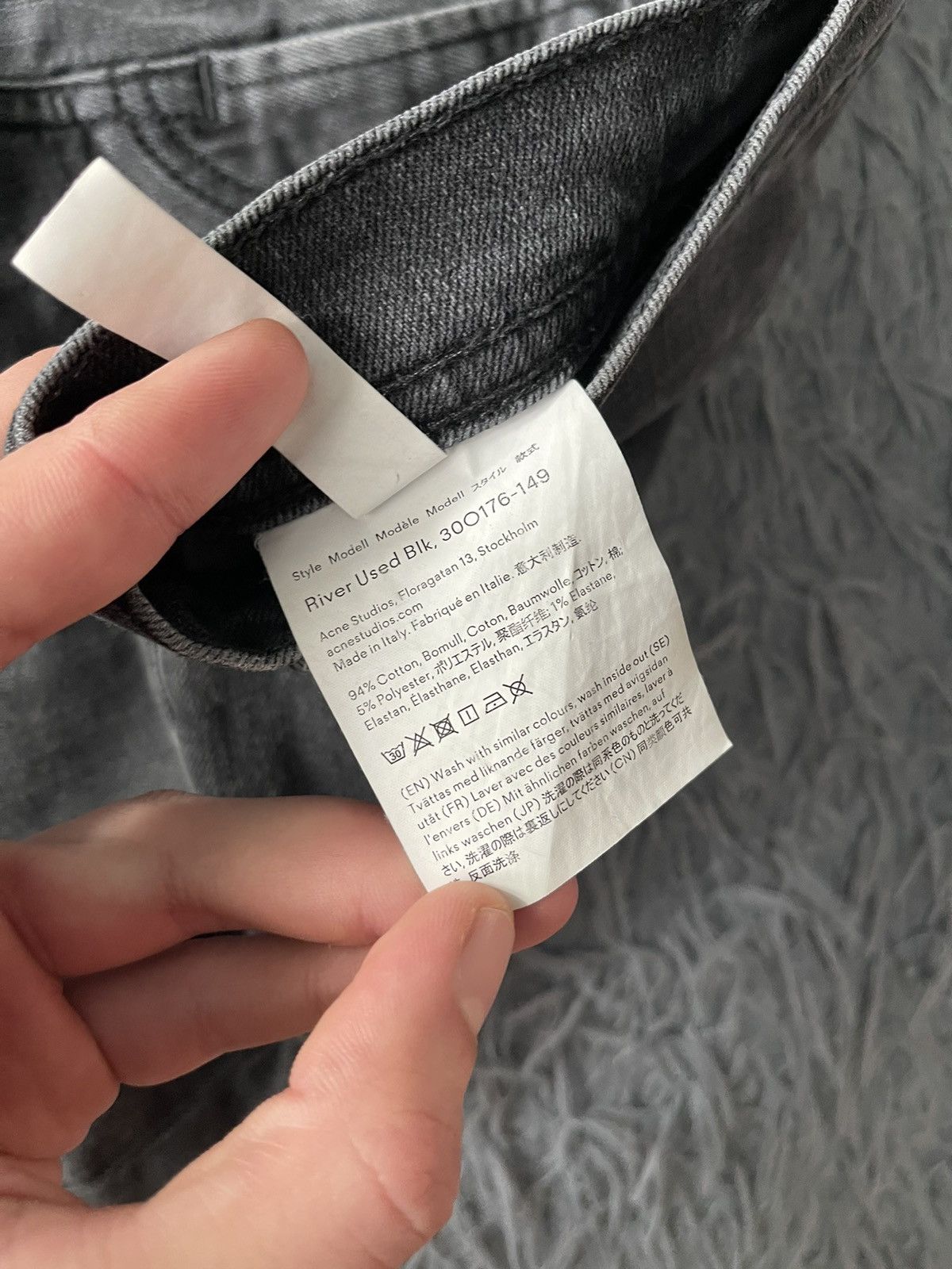 Acne Studios Acne Studios avant garde skinny fit graphite jeans denim Size US 32 / EU 48 - 11 Thumbnail